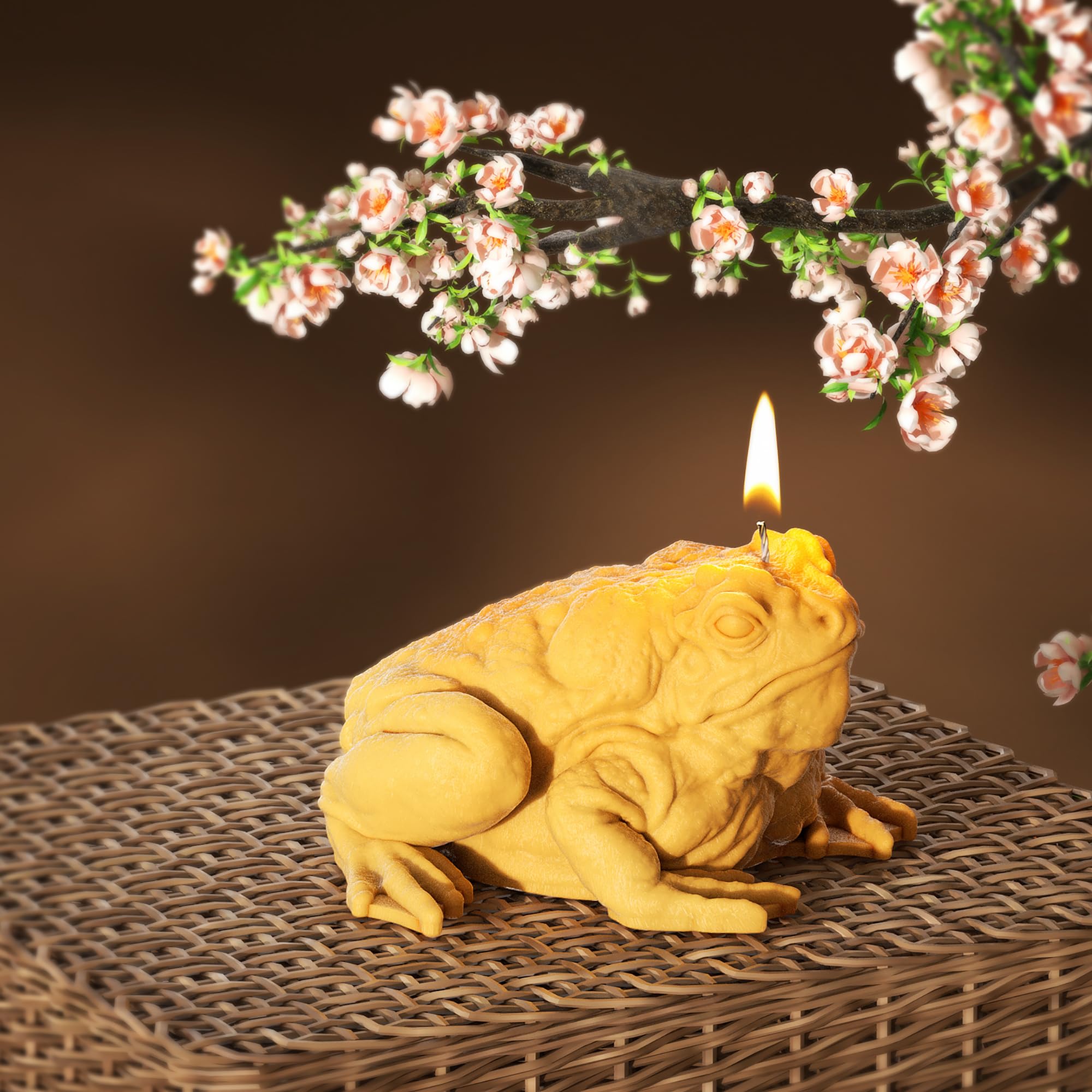 Toad Silicone Mold for Resin Casting & Candle Making - 3D Frog Candle Mold, Animal Clay Jewelry Mold, DIY Craft Supplies for Home Decor, Gift Making, Halloween & Party Decorations