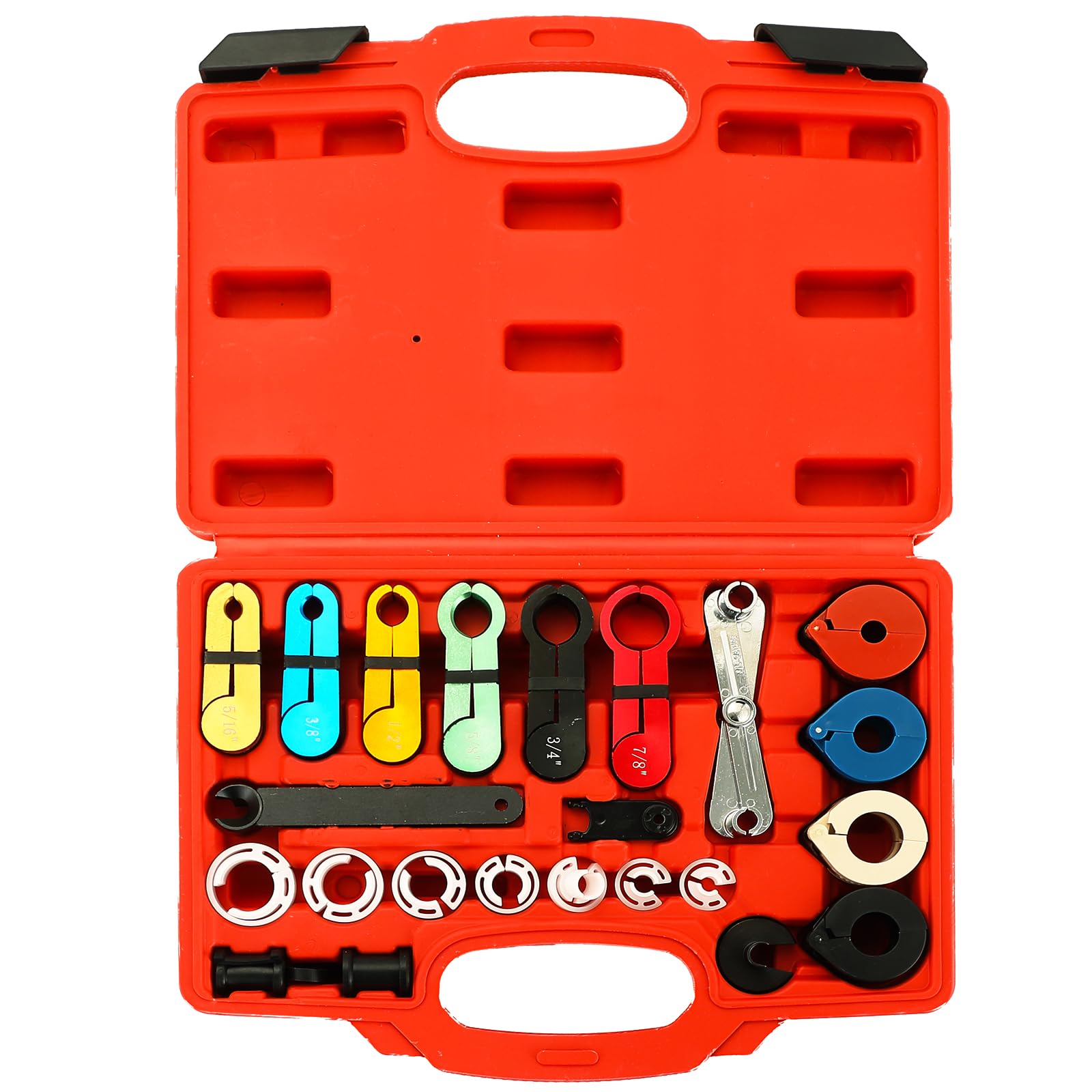 22PCS Master Quick Disconnect Tool Set - Professional A/C Fuel & Transmission Line Removal Kit for Automotive Repair | Perfect for Mechanics, DIY Enthusiasts & Air Conditioner/Transmission Oil Cooler Line Maintenance