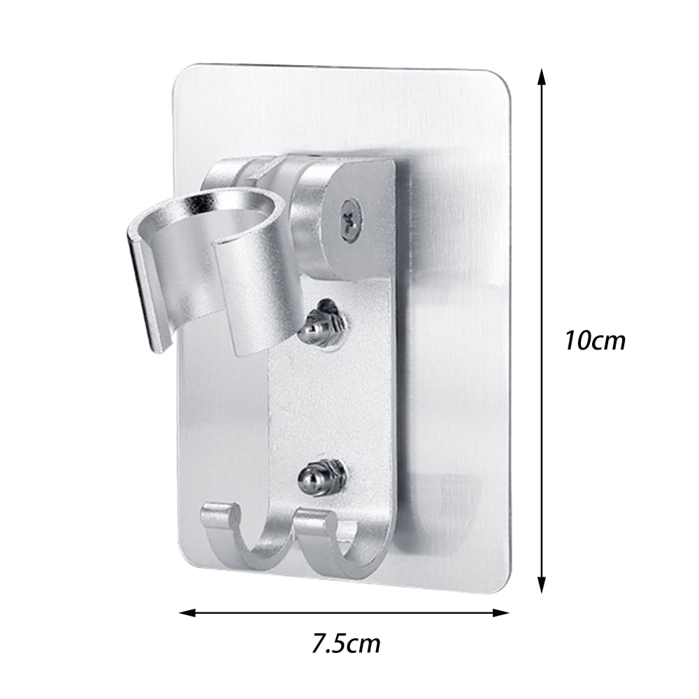 Self-Adhesive Adjustable Shower Head Holder - Wall Mount Handheld Shower Bracket for Bathroom & Bathtub - Perfect for Space-Saving Shower Organization