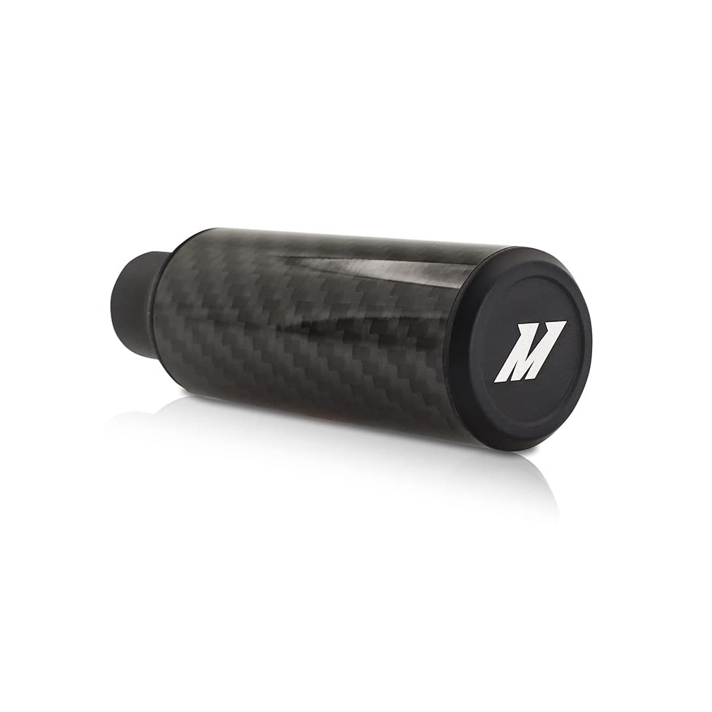 Mishimoto Lightweight Carbon Fiber Shift Knob - 95mm Tall Glossy Finish for Enhanced Grip & Racing Performance - Perfect for Sports Cars & Manual Transmission Vehicles