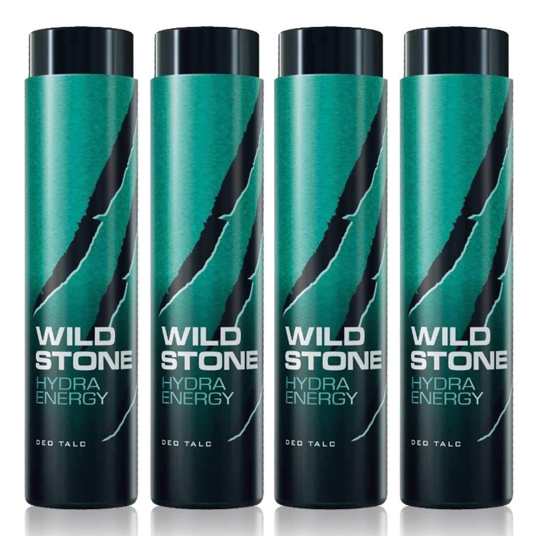 Wild Stone Hydra Energy Deodorant for Men, 100g (Pack of 4) - Long-Lasting Freshness for Gym, Work & Daily Use