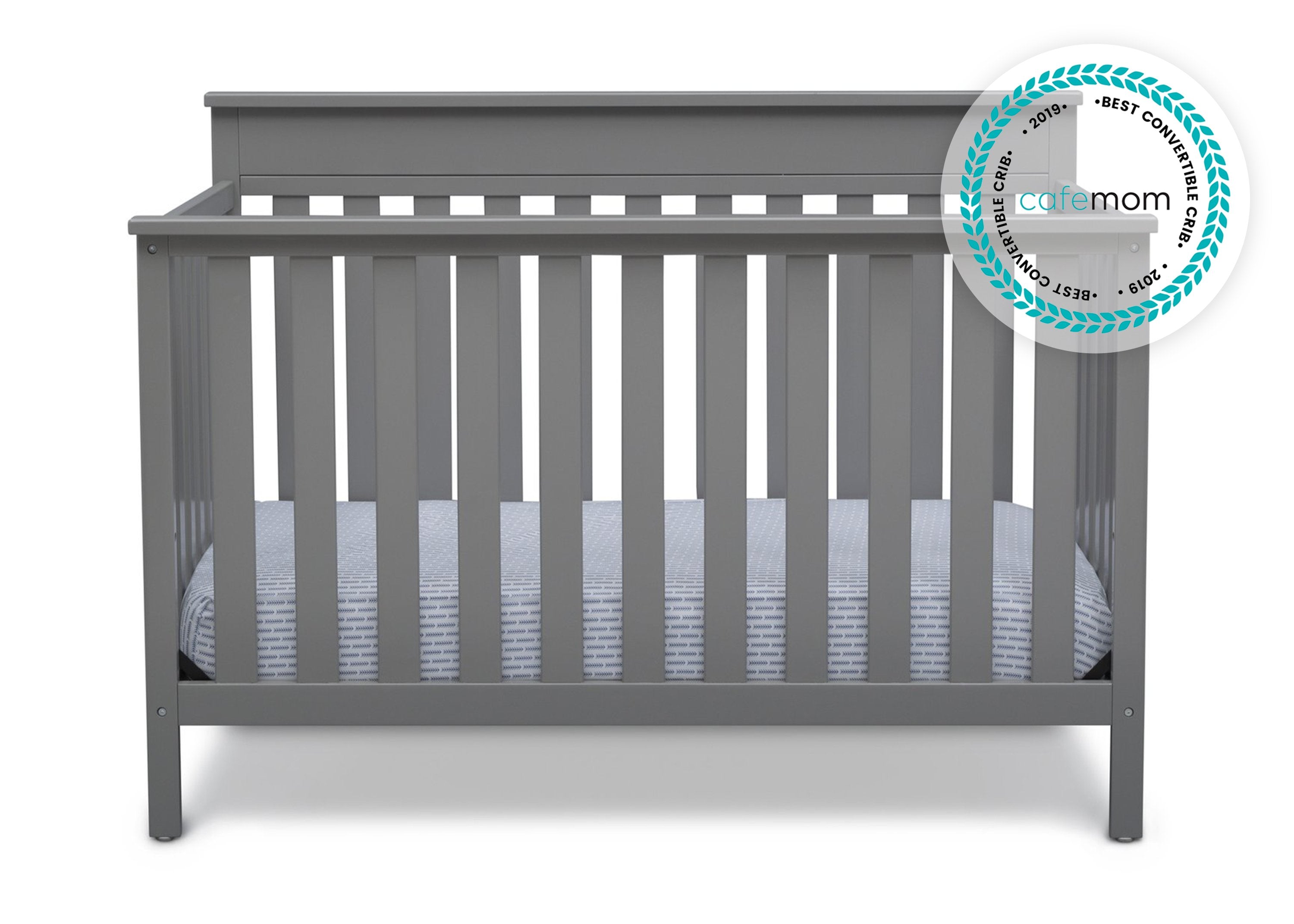 Kingswood 4-in-1 Convertible Baby Crib - Toddler Bed, Daybed & Full-Size Frame | Safe Nursery Furniture for Newborns to Teens (Perfect for Baby Rooms, Daycare Centers & Guest Rooms)