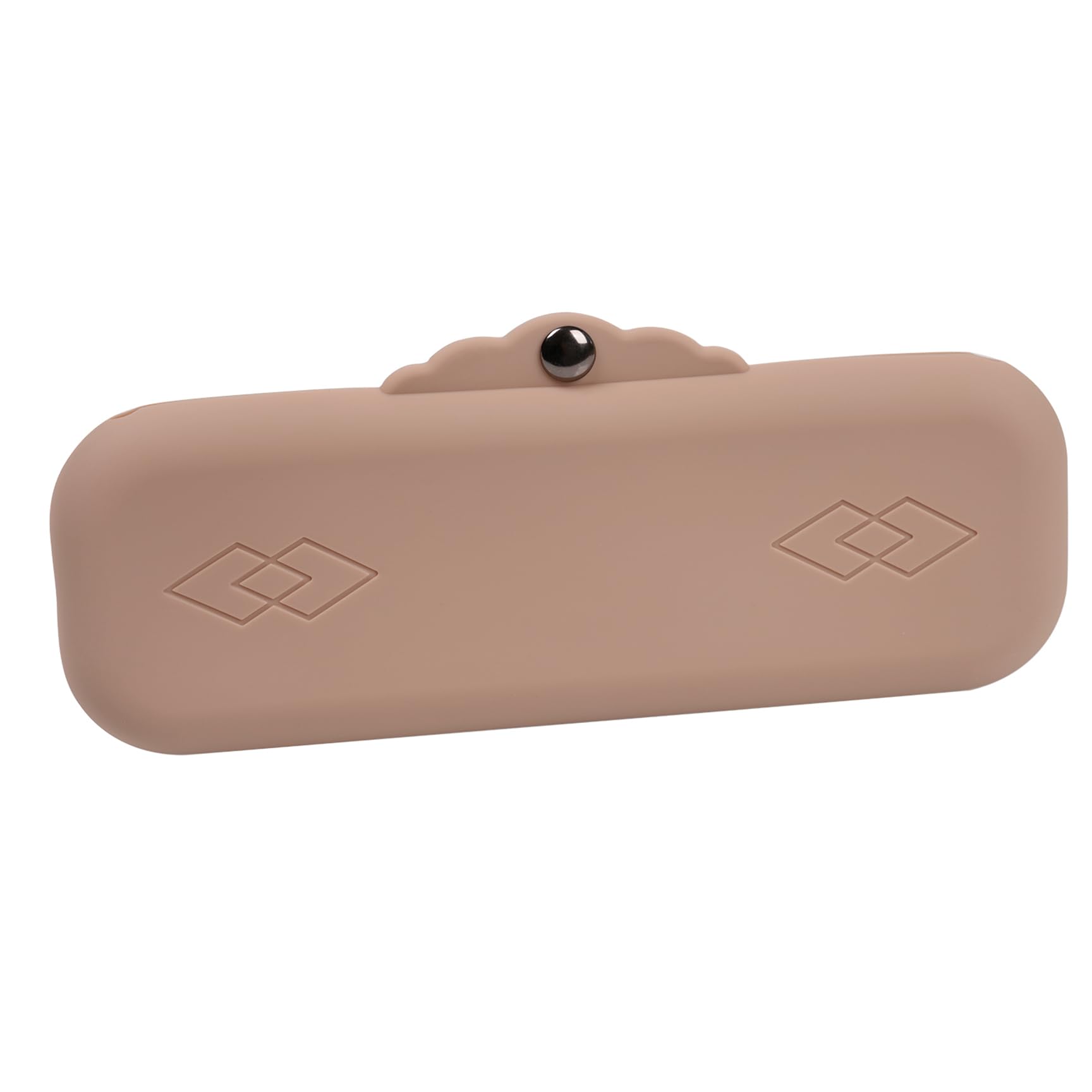 Waterproof Silicone Makeup Brush Holder Bag - Travel Cosmetic Organizer with Magnetic Metal Buttons | Makeup Pouch Case for Brushes, Sponges & Beauty Tools | Perfect for Travel, Home & Salon Use