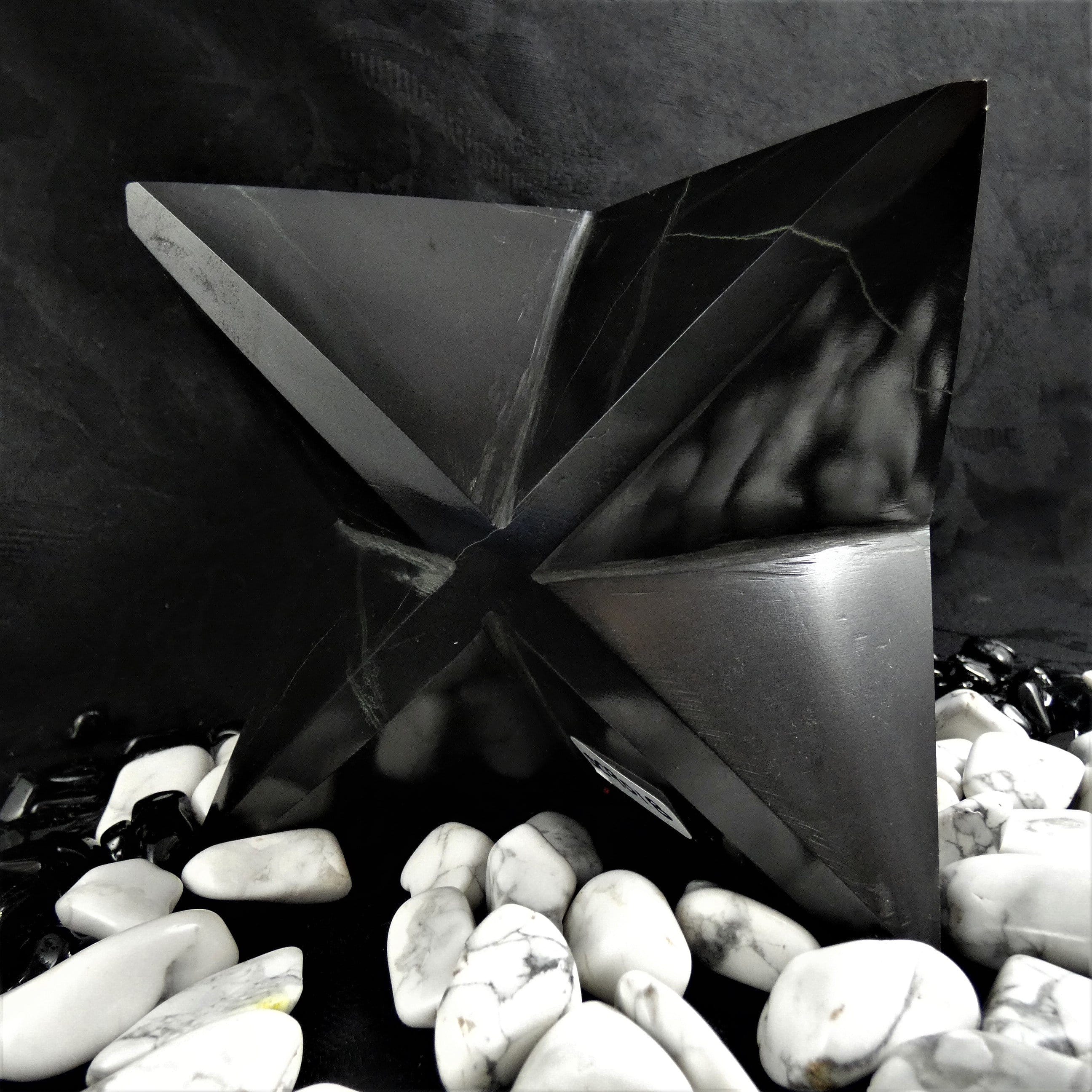 Black Onyx Merkaba Pendant Necklace - Spiritual Healing Stone Jewelry for Meditation, Energy Protection & Chakra Balancing