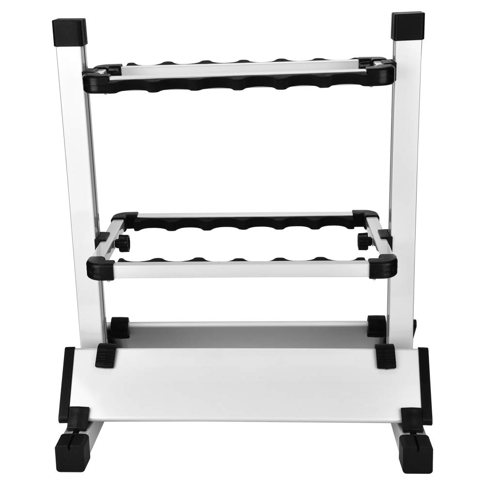 SOONHUA Lightweight Fishing Rod Holder Stand - 12 Rod Organizer Rack for Surf, Kayak & Boat Fishing - Portable Rod Storage Solution for Anglers