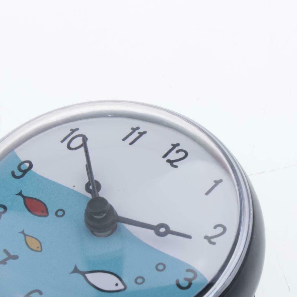 Waterproof Bathroom Wall Clock with Suction Cups - Black Home Decor for Bath, Shower & Kitchen - Perfect Gift Idea for Housewarming, Birthday & Holidays