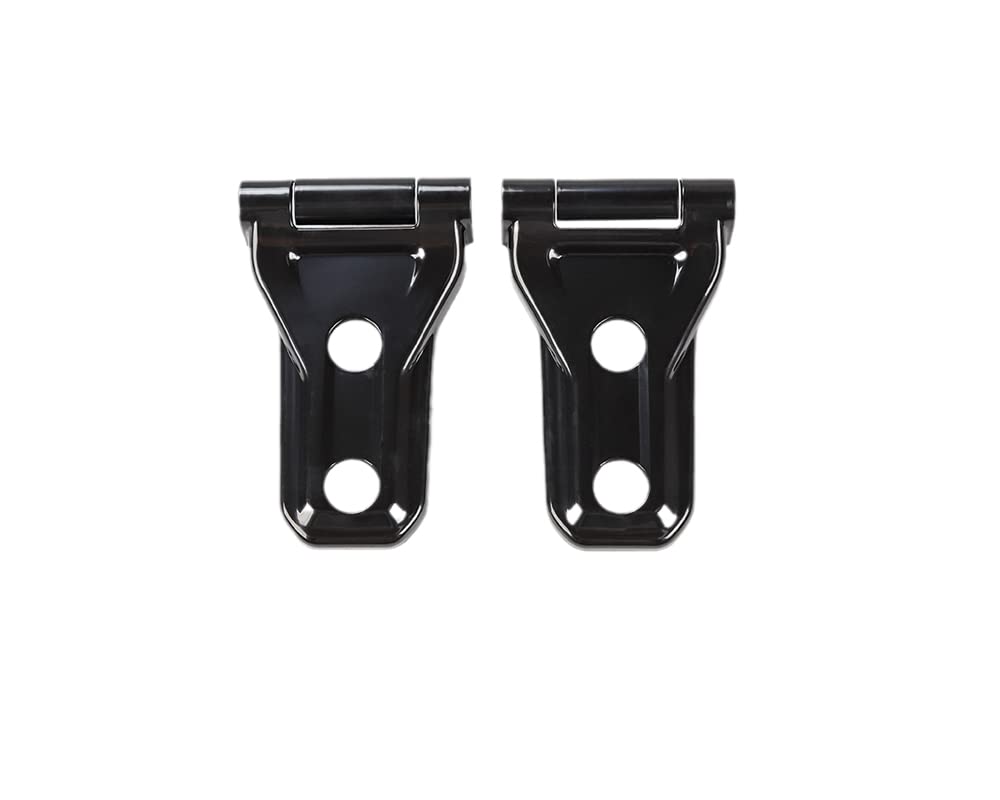 2018-2022 Jeep Wrangler JL & Gladiator JT Engine Hood Hinge Cover Trim - 4PCS Black Exterior Accessories for Off-Road Protection & Style Upgrade | Perfect for Trail Riding, Car Shows & Daily Driving