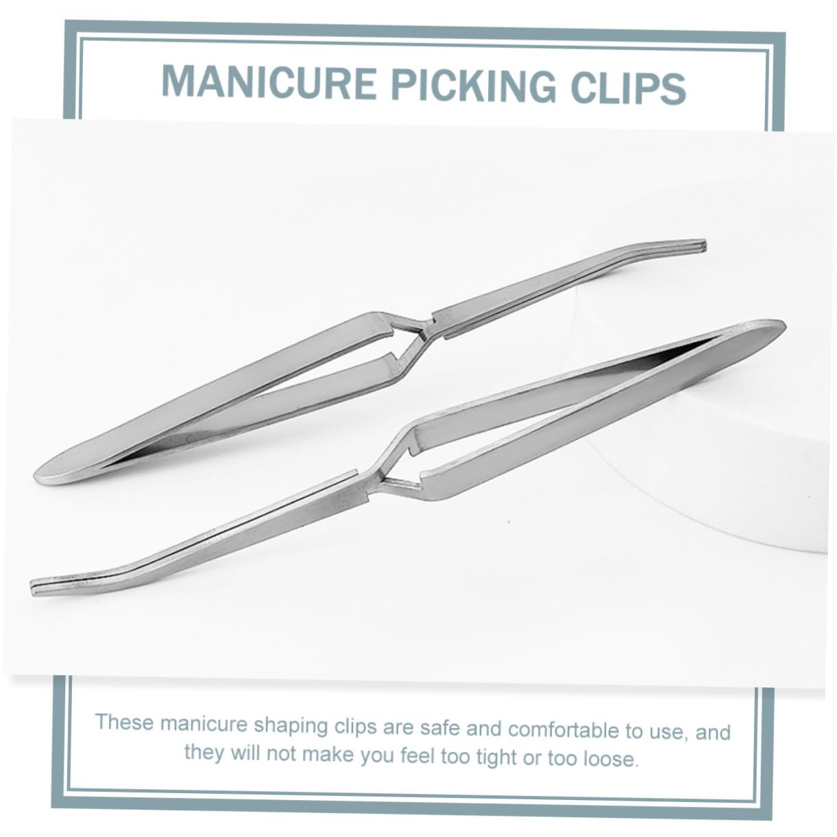 Healeved 3-Piece Stainless Steel Nail Art Tweezers Set – Precision Manicure Tools for Eyelashes, Decals & Nail Care (14.7x2cm) | Perfect for DIY Nail Art, Salon Professionals & Home Grooming