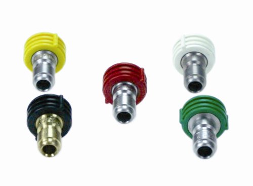 Briggs & Stratton 6047 Quick-Connect Pressure Washer Spray Tips - 5 Nozzle Set for Efficient Cleaning - Perfect for Driveways, Decks, and Outdoor Surfaces