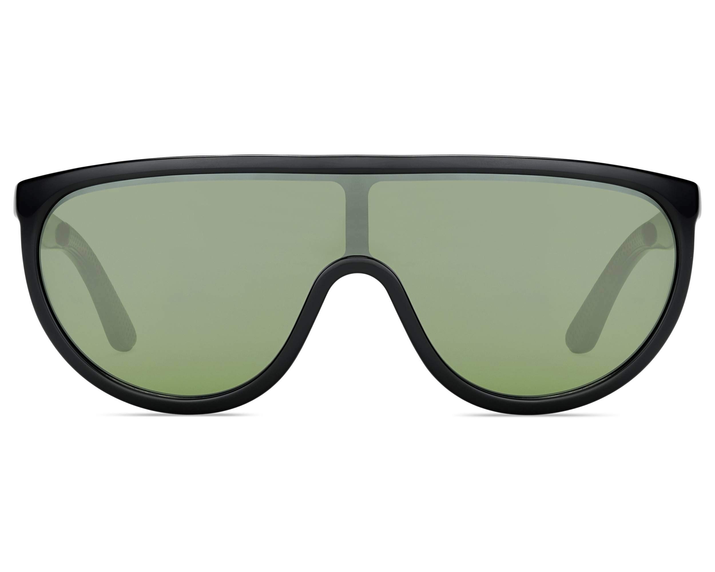 Jimmy Choo Hugo/S 0807 Sunglasses - Black & Emerald Green Lenses - UV Protection, Polarized, Fashionable for Women - Perfect for Beach, Driving & Outdoor Activities