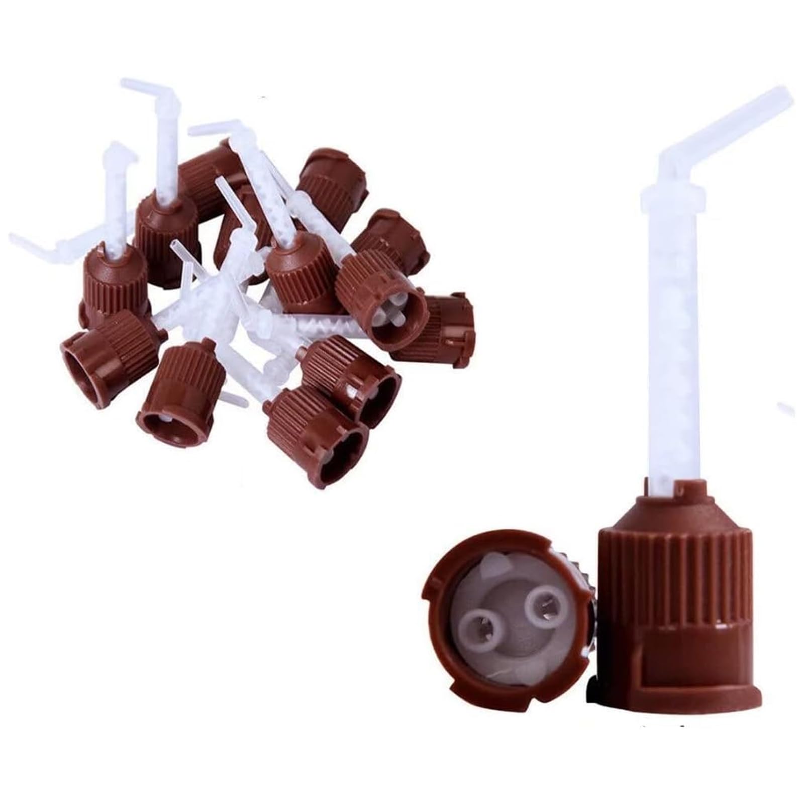 100 PCS 1mm (1:1) Mixing Tips - Safe & Non-toxic Dental Impression Material Applicators for Precise Dental Work | Ideal for Dentists, Orthodontists & Dental Labs