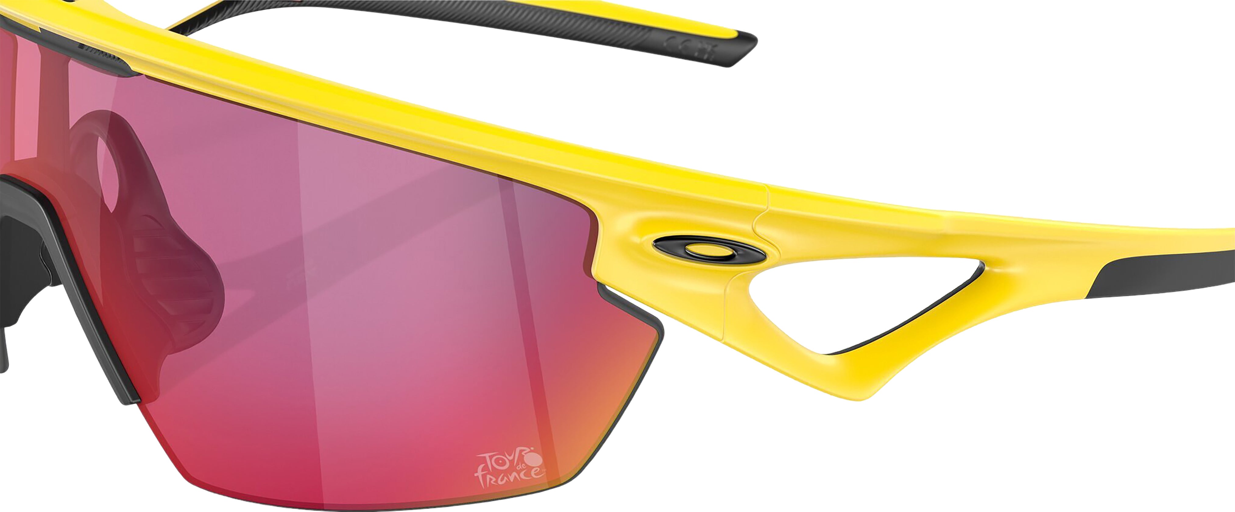 2024 Tour De France Sphaera Sunglasses - Matte Yellow Frame with Prizm Road Lens - Unisex Cycling Glasses for Road Biking & Outdoor Sports