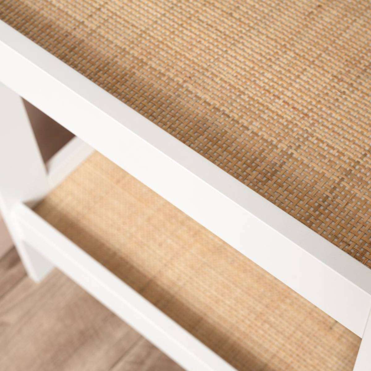 Georgia Square Side Table - Modern End Table for Living Room, Bedroom, or Office - Small Accent Table with Sturdy Metal Frame - Perfect for Coffee, Books, or Decor