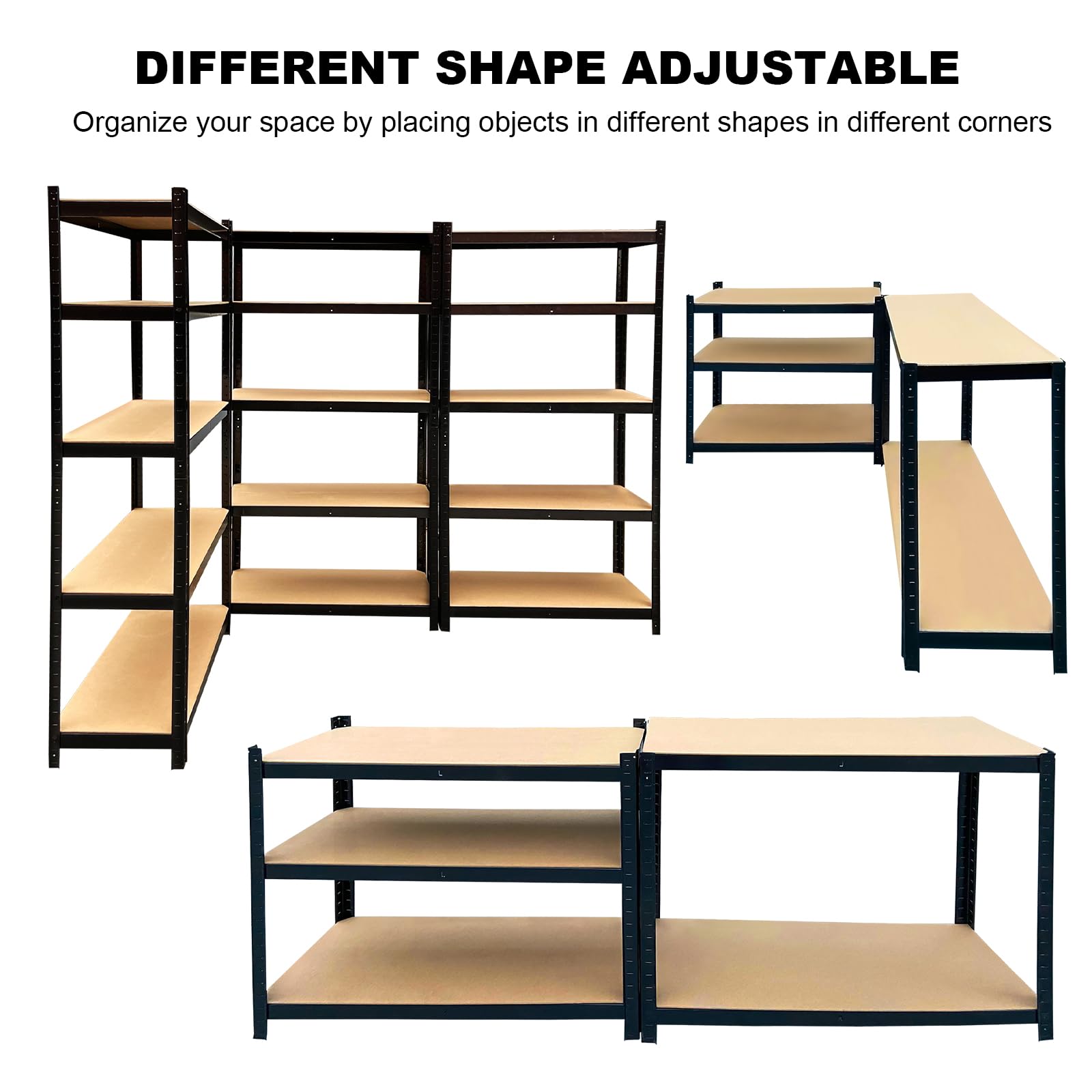 4-Shelf Heavy Duty Steel Storage Shelves - 64