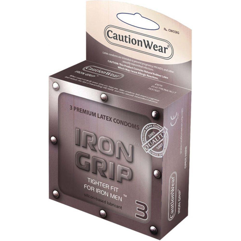Paradise Marketing Caution Wear Iron Grip Snug Fit Gloves - 3 Pack for Work Safety, Construction & DIY Projects