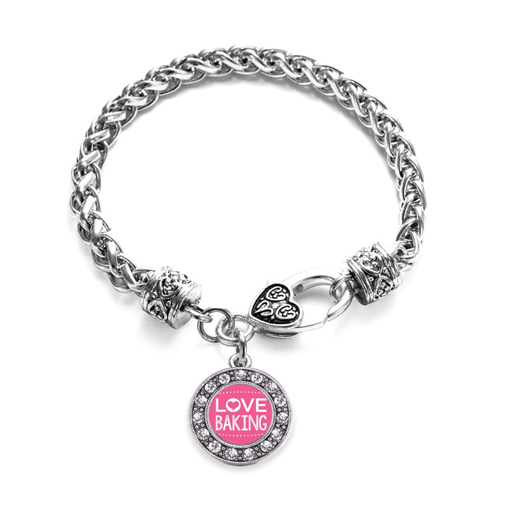 Inspired Silver - Sterling Silver Circle Charm Bracelet with Cubic Zirconia Stones | Elegant Jewelry for Women, Gift for Her, Birthday, Anniversary, Wedding, Party Wear