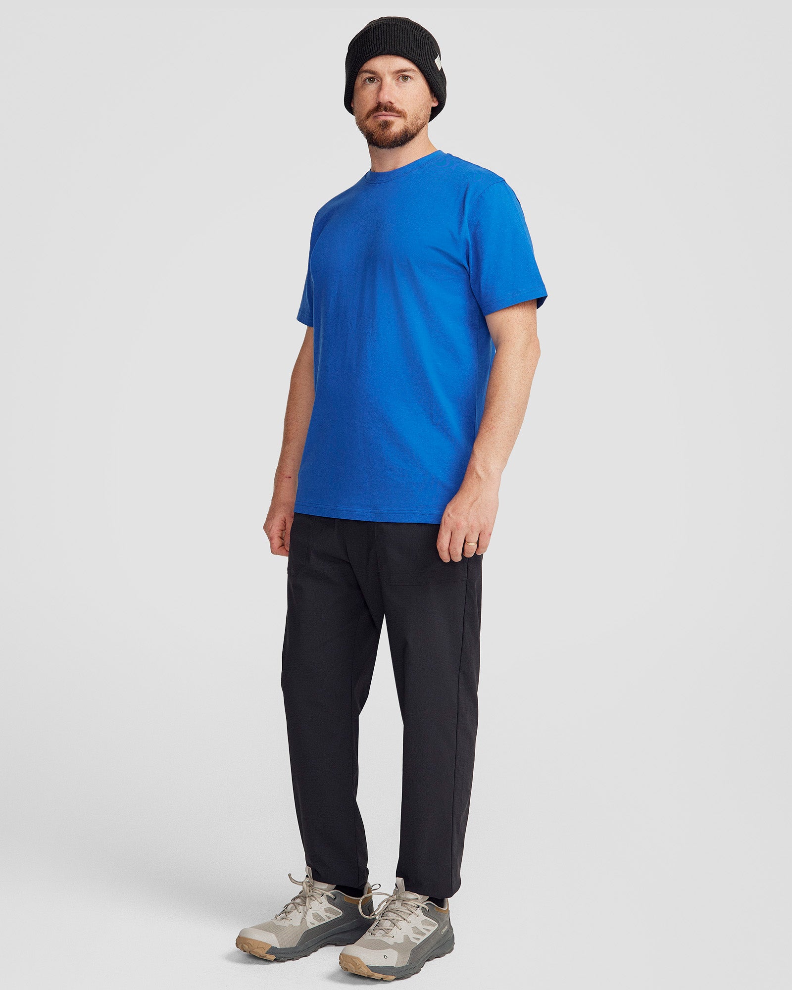Premium Men's Solid Organic Cotton T-Shirt - Soft Breathable Tee for Casual Wear & Everyday Comfort - Peak Blue