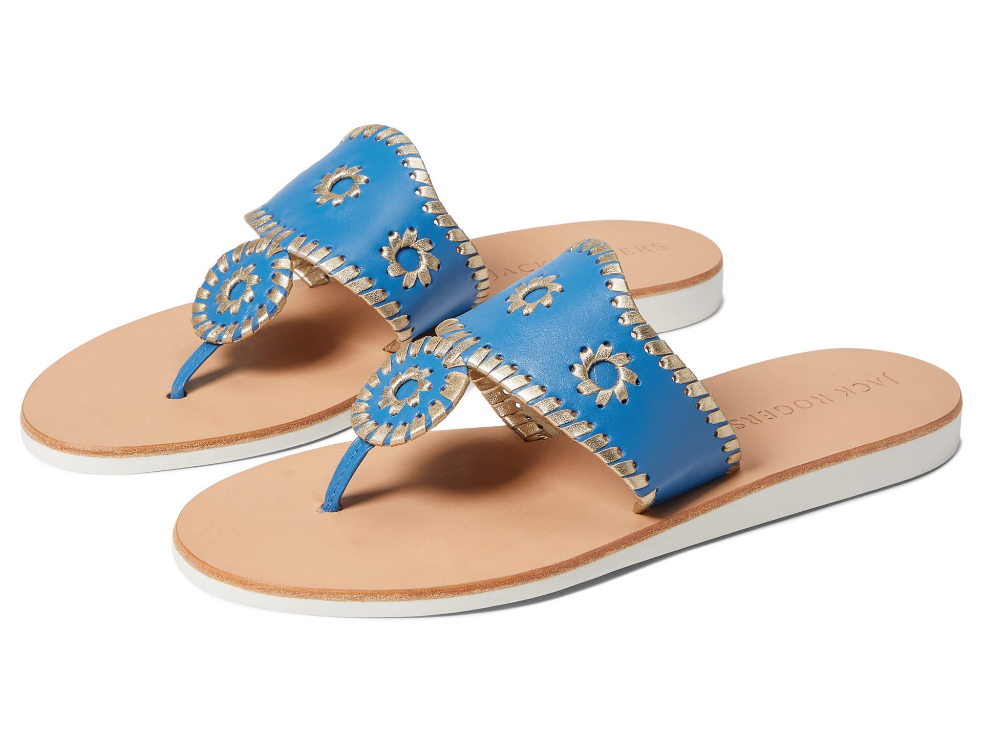 Jack Rogers Women's Boating Jacks Sandals - Comfortable & Stylish Nautical Shoes for Summer Beach, Poolside, and Yacht Parties