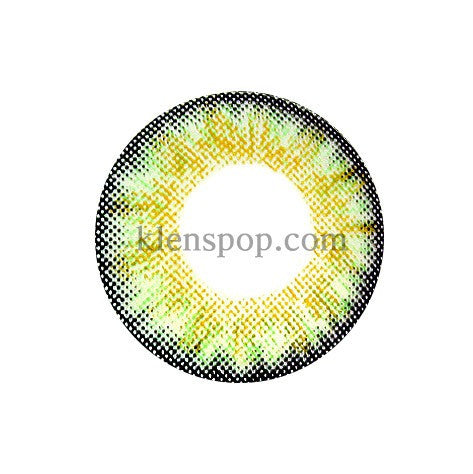 Neo Cosmo 3-Tone Green Colored Contact Lenses (2 Pack) - 6 Month Supply - Natural Eye Color Change for Cosplay, Halloween & Special Events