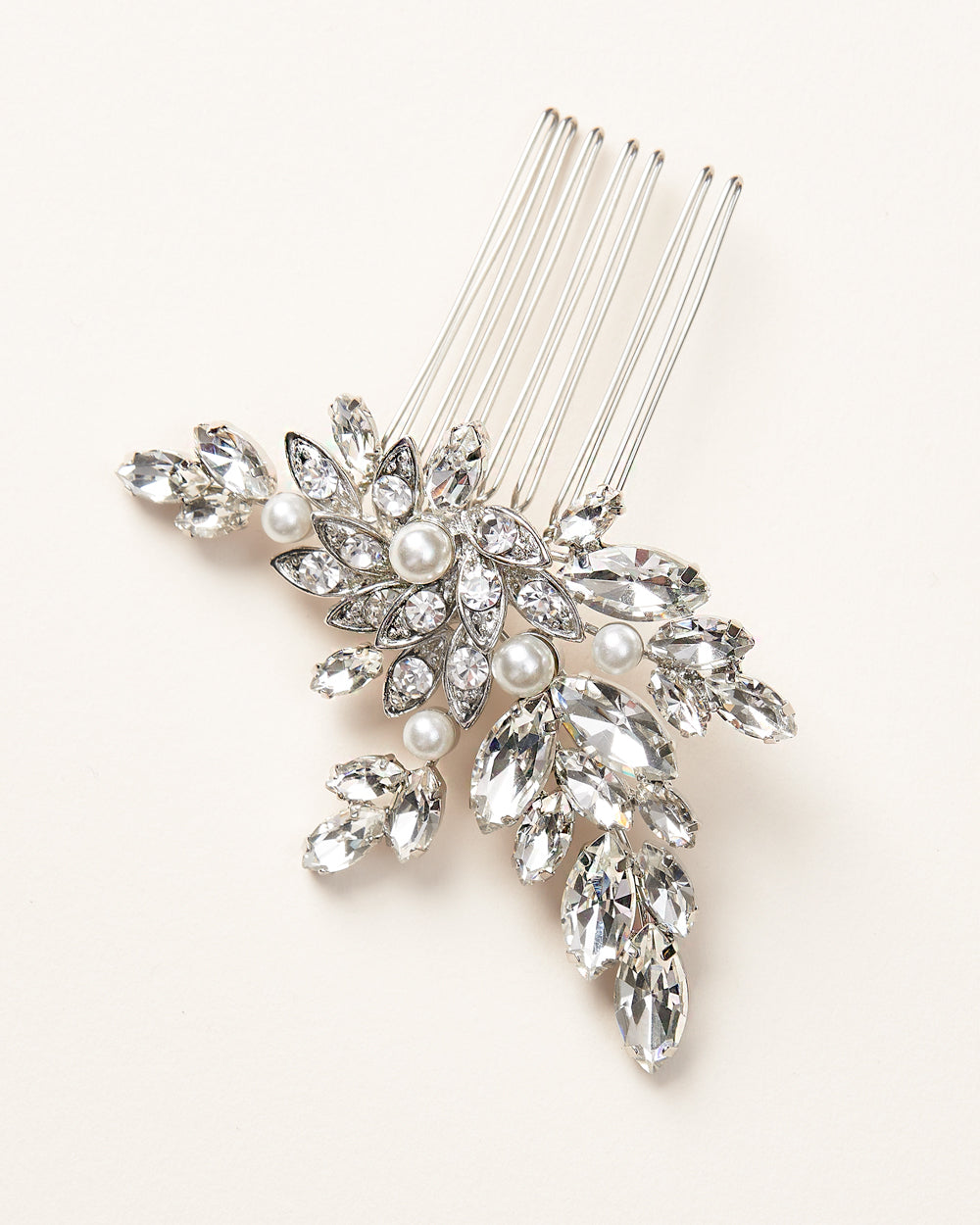 Elsa Wedding Comb - Elegant Bridal Hair Accessory for Princess Theme Weddings, Prom & Special Occasions