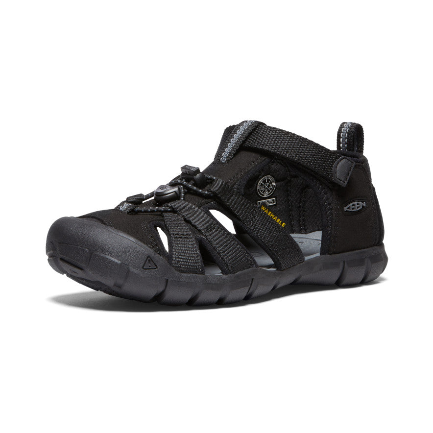 Seacamp II CNX Big Kids' Water Shoes - Black/Grey for Beach, Pool & Outdoor Adventures