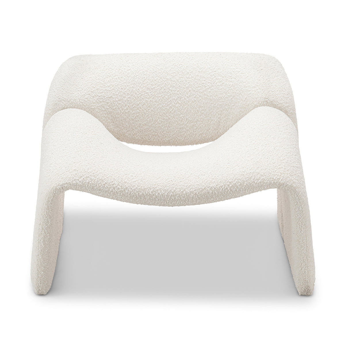 Billie Groove Boucle Armchair - Modern Upholstered Accent Chair for Living Room, Bedroom & Office - Cozy & Stylish Seating Solution