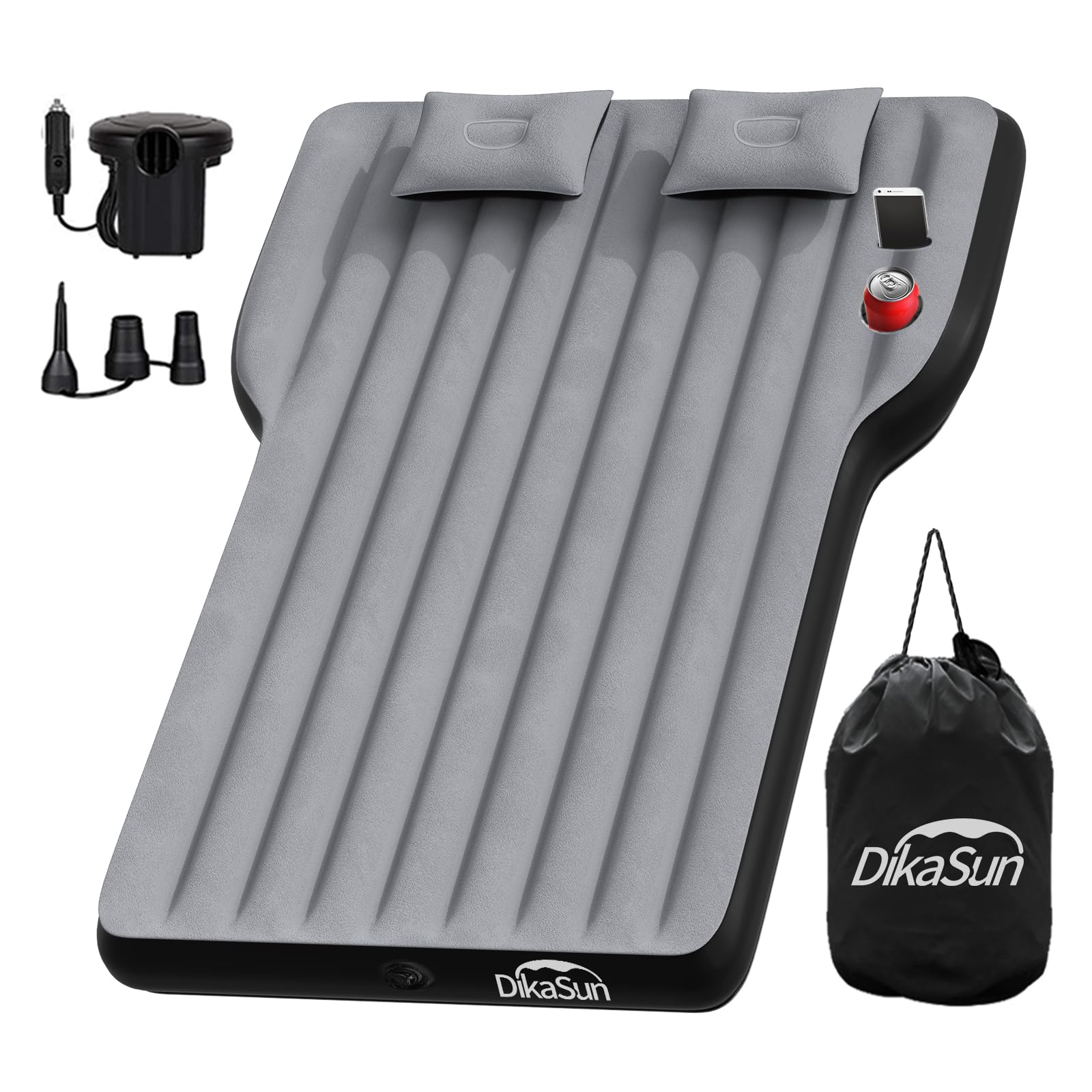 Tesla Model Y Inflatable Camping Mattress - Thickened SUV Air Bed with Built-in Pump & 2 Pillows | Portable Travel Sleeping Pad for Road Trips, Camping & Car Adventures