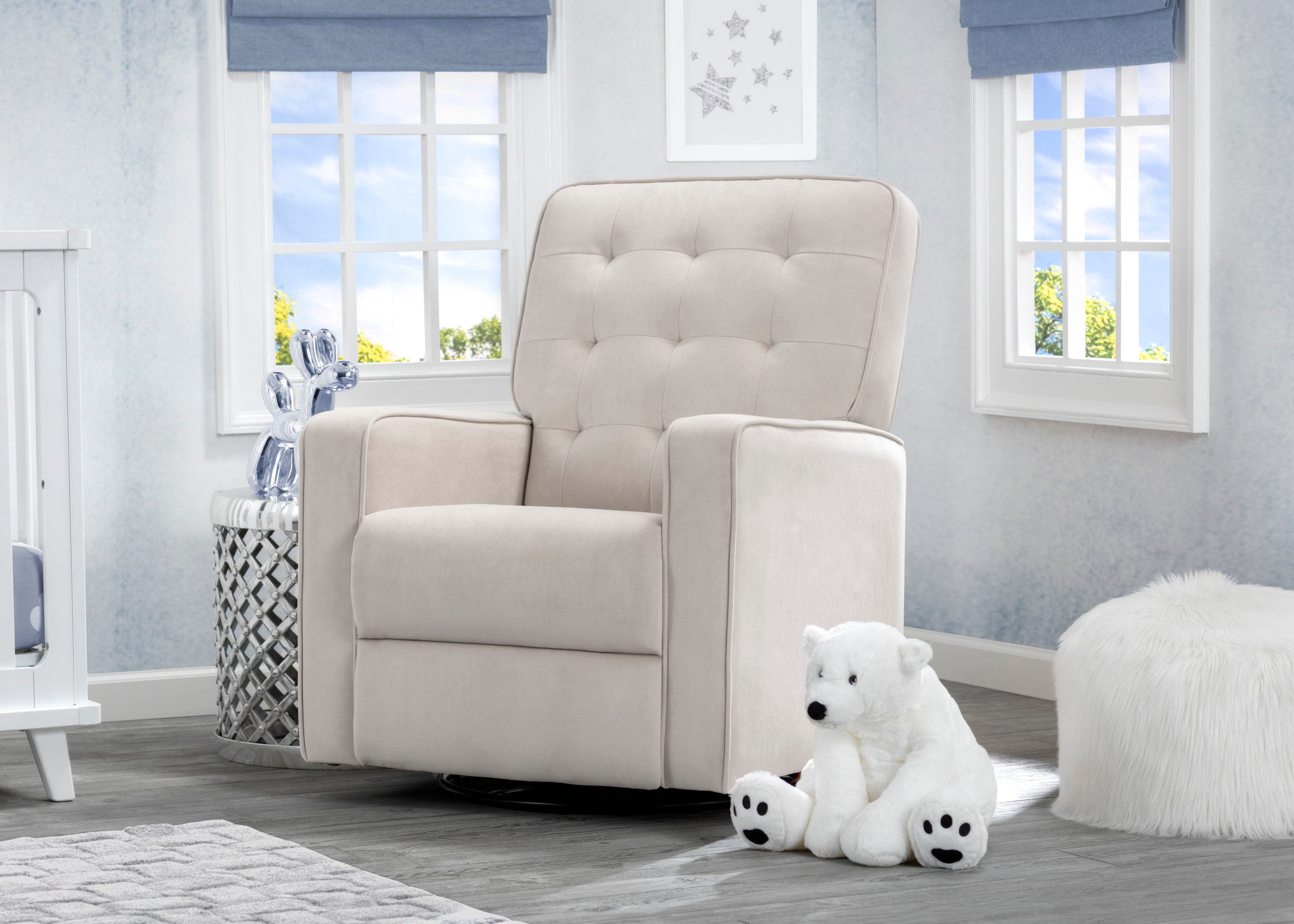 Gavin Nursery Glider Swivel Recliner Chair with LiveSmart Fabric by Culp - Perfect for Baby Nurseries, Breastfeeding & Relaxing