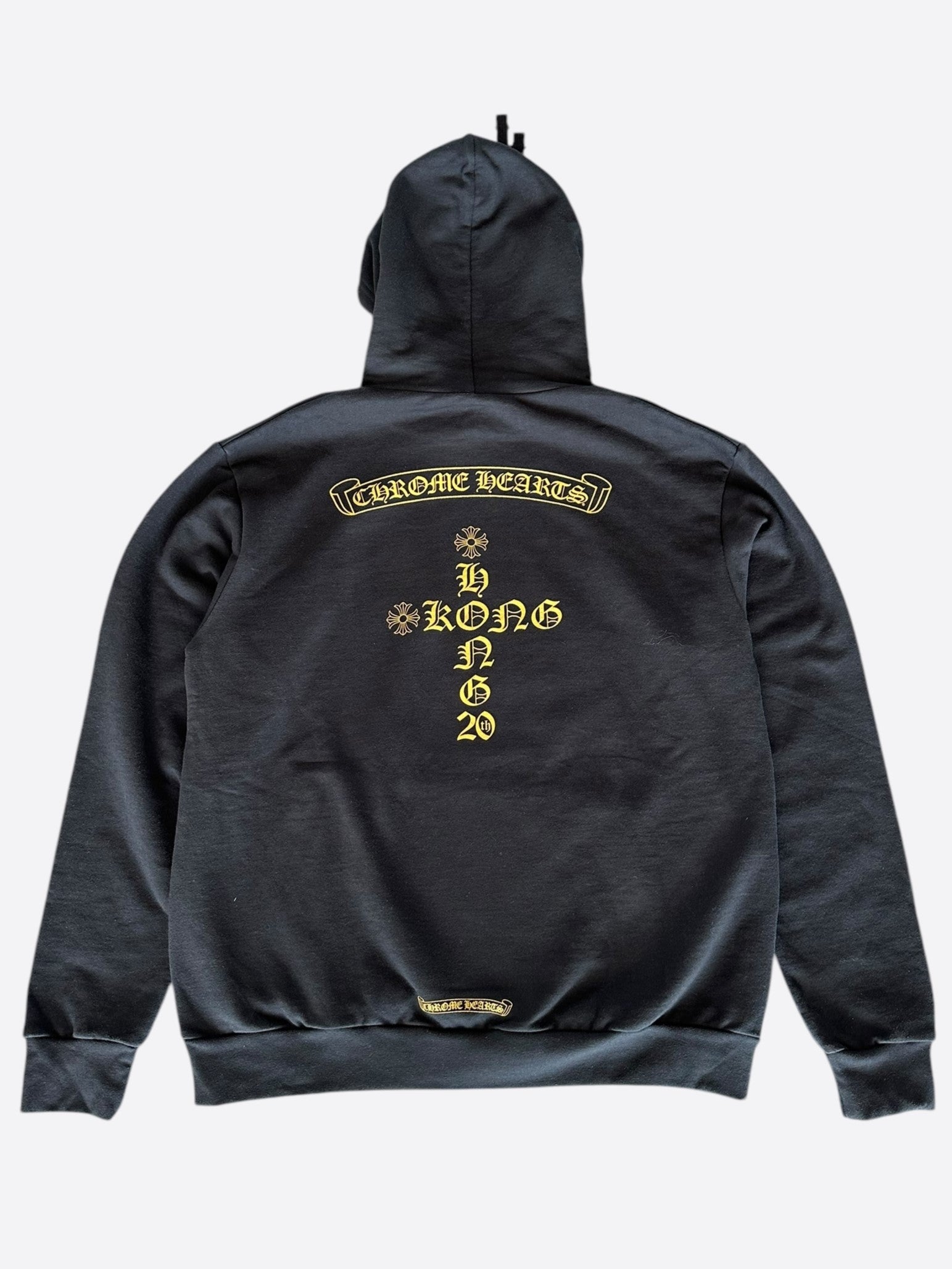 Chrome Hearts Black & Yellow Hong Kong Anniversary Hoodie - Limited Edition Streetwear for Men & Women - Perfect for Casual Wear, Street Fashion, and Urban Outfits