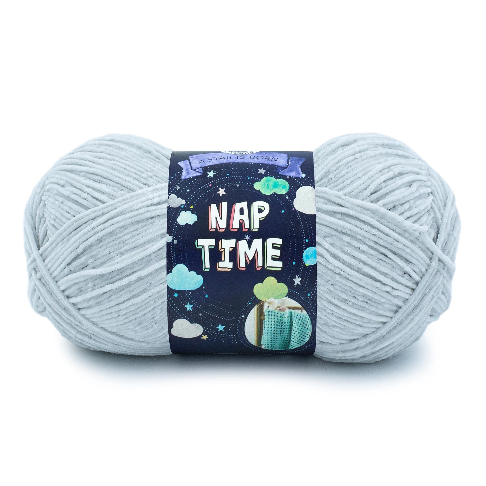 Lion Brand Naptime Yarn - 1 Pack Soft Pale Grey Yarn for Knitting, Crochet & DIY Crafts | Perfect for Baby Blankets, Scarves & Cozy Home Decor