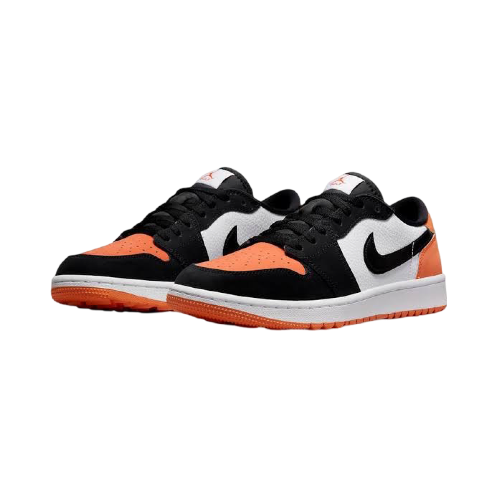 Air Jordan 1 Low OG Golf Shoes - Shattered Backboard Starfish Black White - Perfect for Golfing & Casual Wear