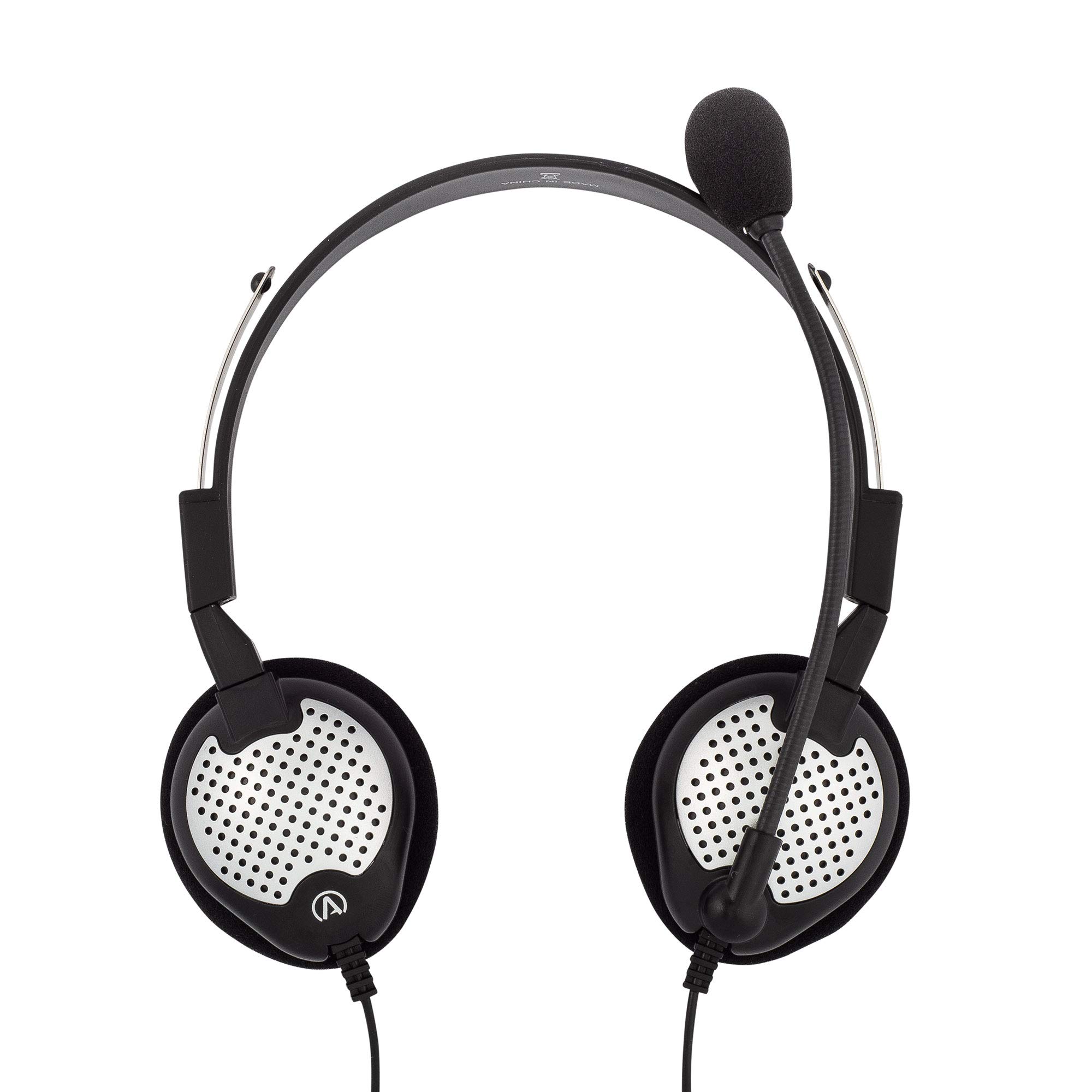 Andrea NC-181VM USB Monaural On-Ear Headset with Noise Cancelling - Single Ear Office Headphone for Call Centers, Customer Service & Remote Work (Model C1-1022300-50)