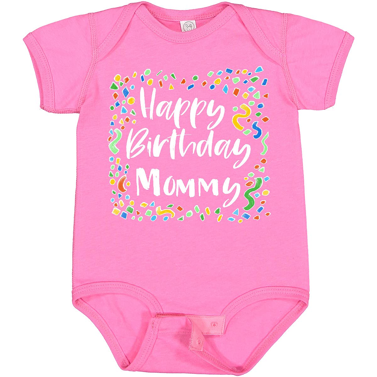Inktastic Happy Birthday Mommy Baby Bodysuit - Cute Outfit for Newborns & Infants - Perfect for Birthday Parties, Photo Shoots & Special Occasions