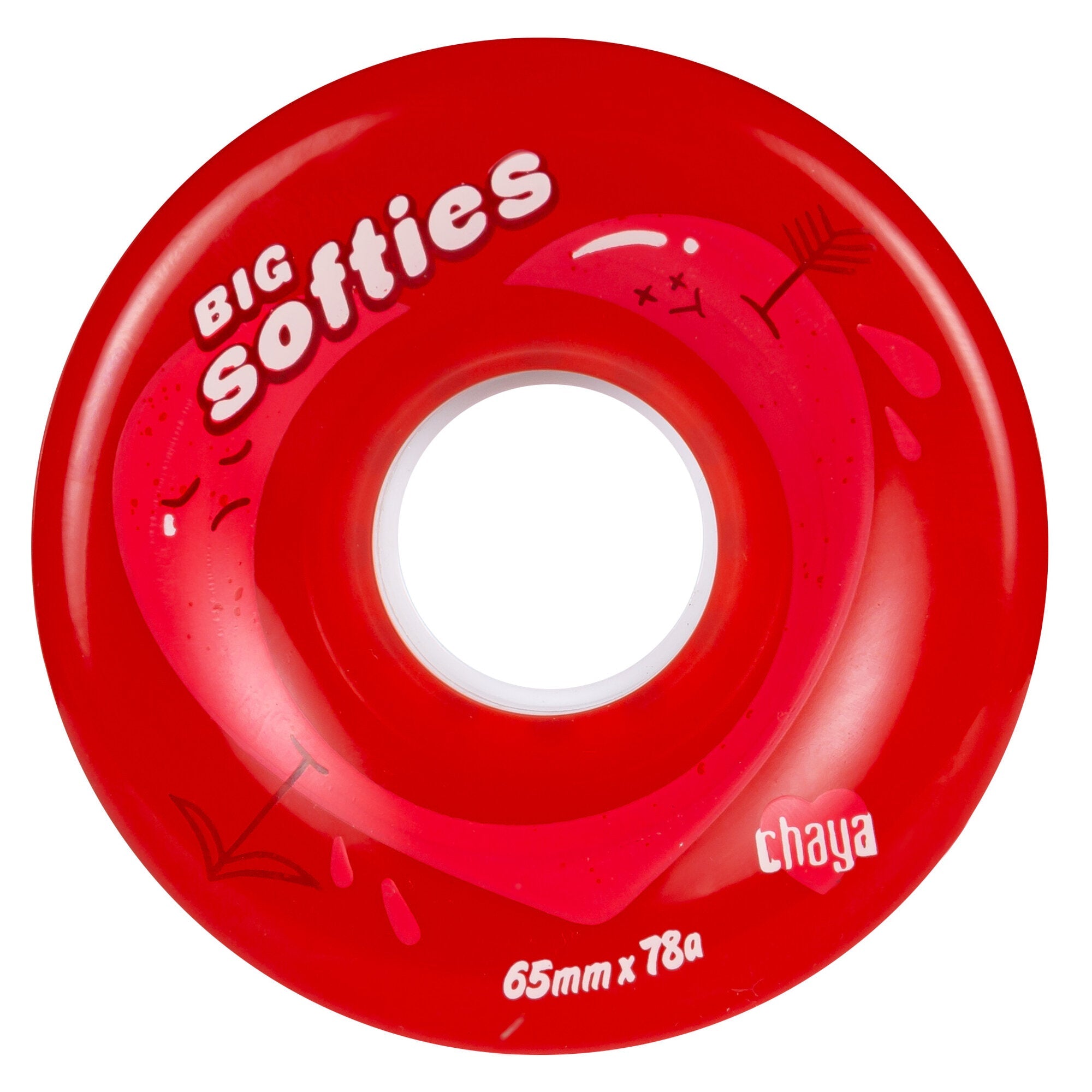 Chaya Big Softies Outdoor Wheels 4 Pack - Premium Skateboard Wheels for Smooth Riding | Perfect for Street Skating, Park Cruising & Outdoor Adventures