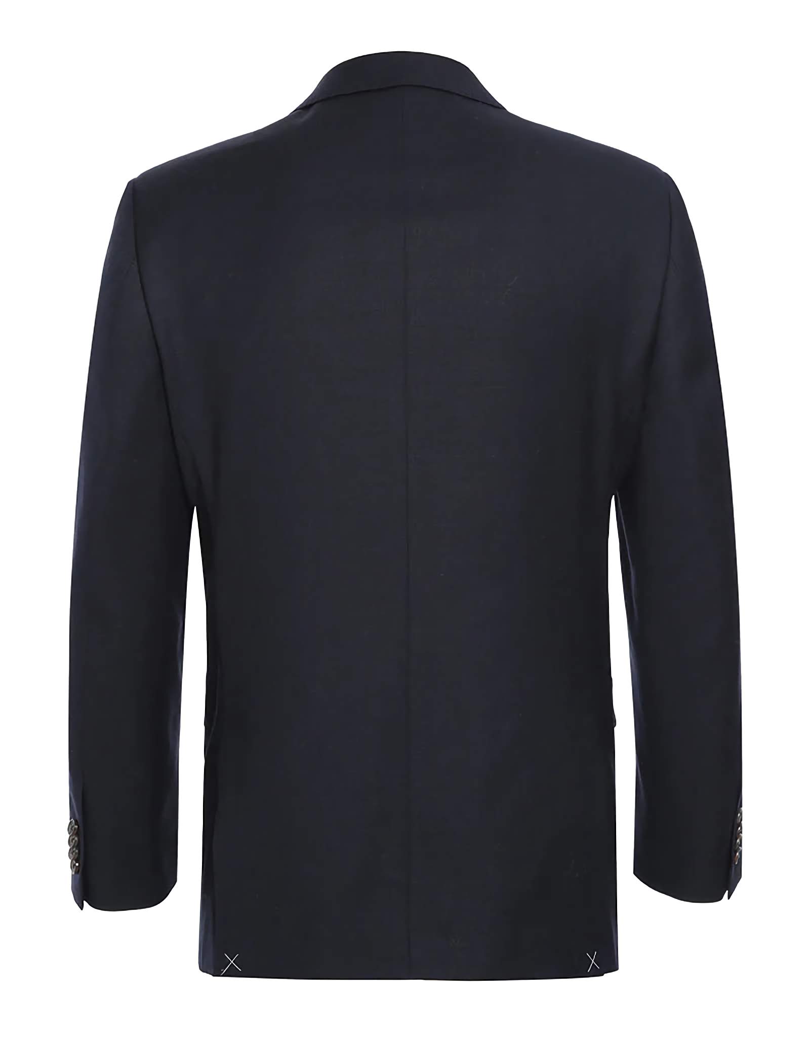 Men's Black Wool Regular Fit Blazer - Classic Solid Color Business Suit Jacket for Office, Weddings & Formal Events