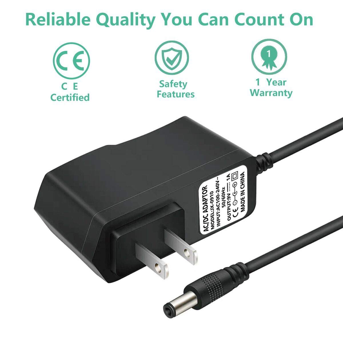 Replacement Power Adapter for Hurricane SpinScrubber Rechargeable Brush - Compatible Battery Charger for Deep Cleaning Floors, Tiles & Grout