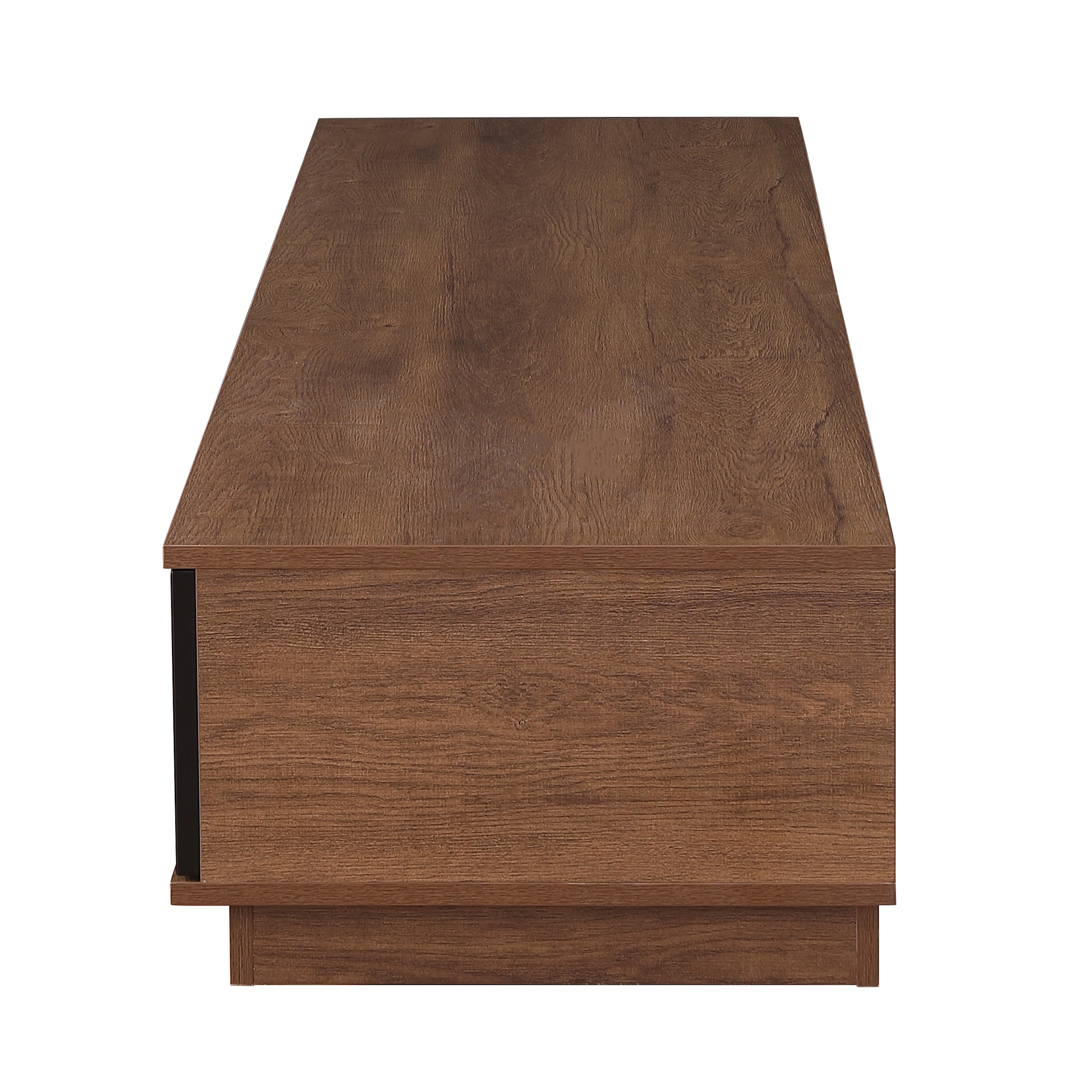Taurs Dark Oak Rio Entertainment Center - 2200mm Low Line TV Cabinet & Media Storage Unit for Living Room, Home Theater, and Gaming Setup