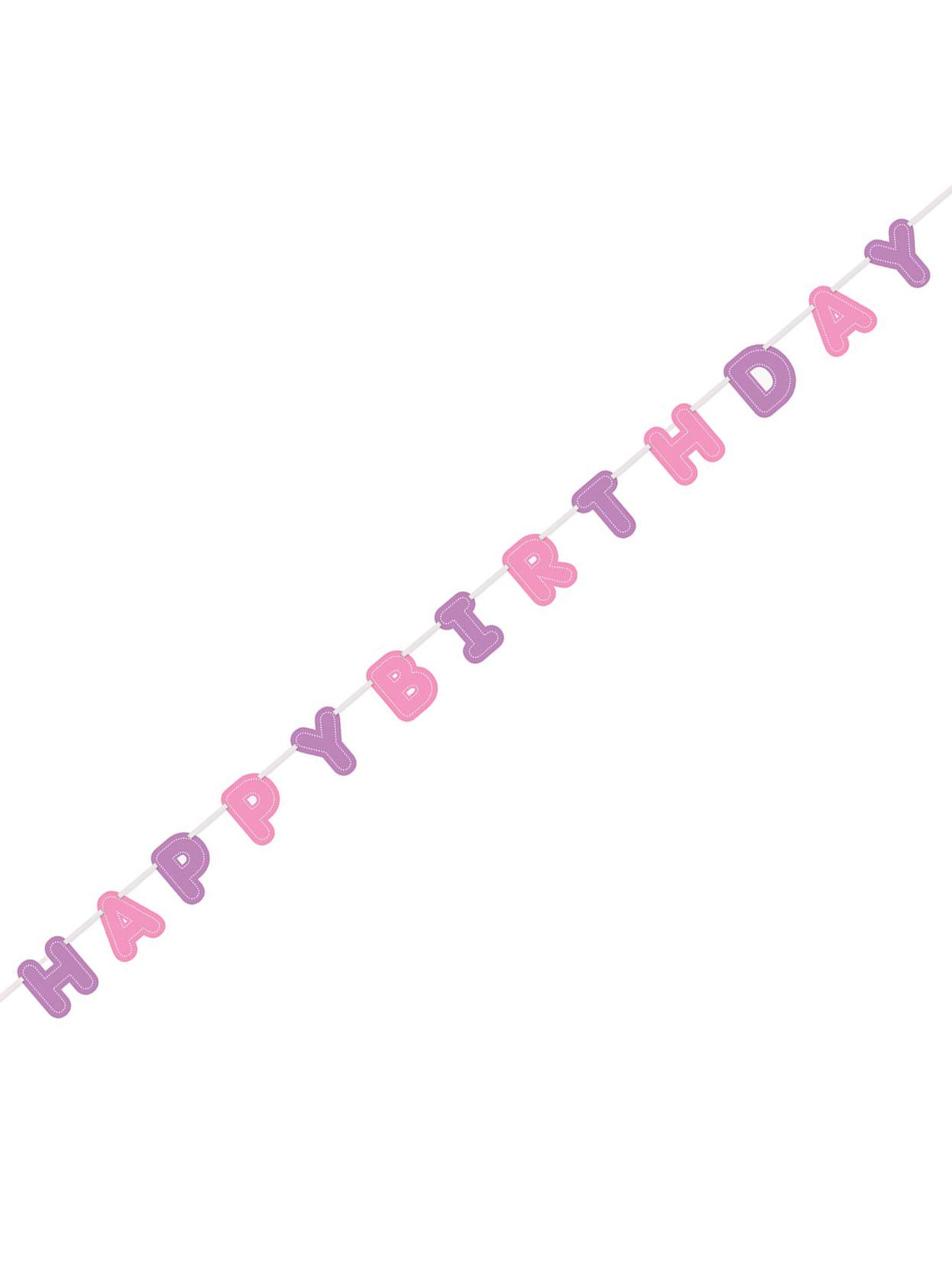 9ft Purple & Pink Happy Birthday Banner - Premium Decoration for Parties, Events & Celebrations | Perfect for Indoor & Outdoor Use