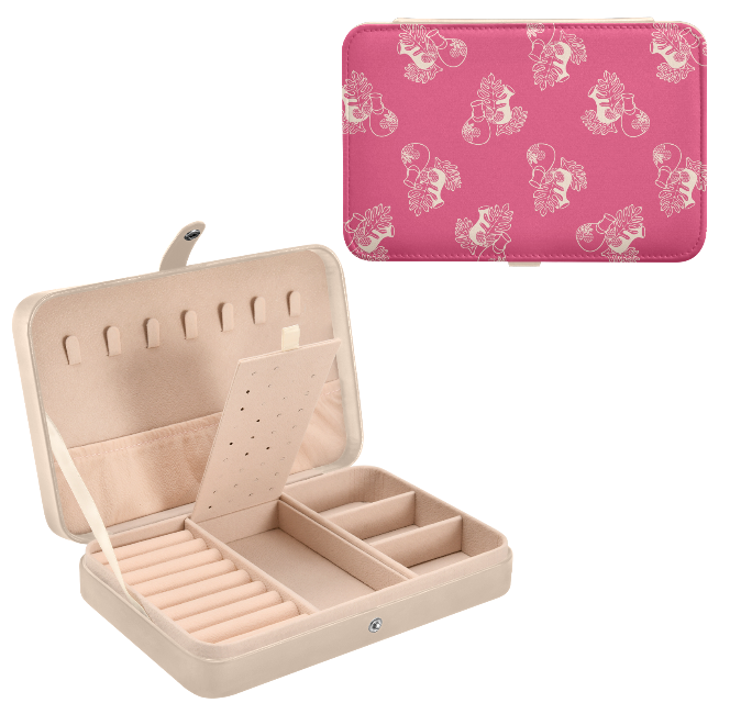 Stylish Travel Jewelry Organizer - Portable Jewelry Case for Necklaces, Rings & Earrings - Perfect for Vacation, Business Trips & Gifts
