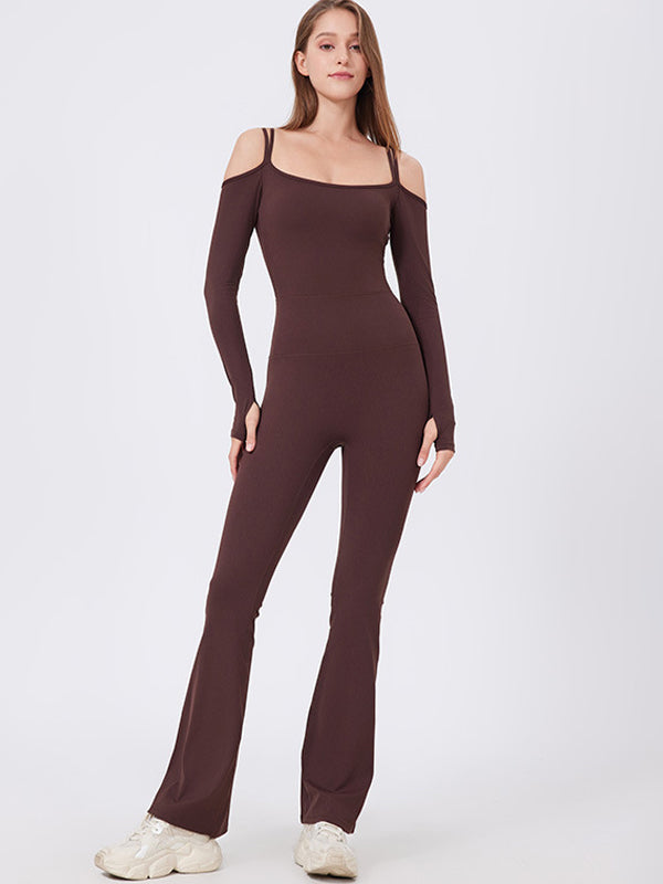 ZASUWA Women's Sexy U Neck Elastic Scrunch Butt Jumpsuit - Perfect for Clubbing, Date Night & Bodycon Outfits