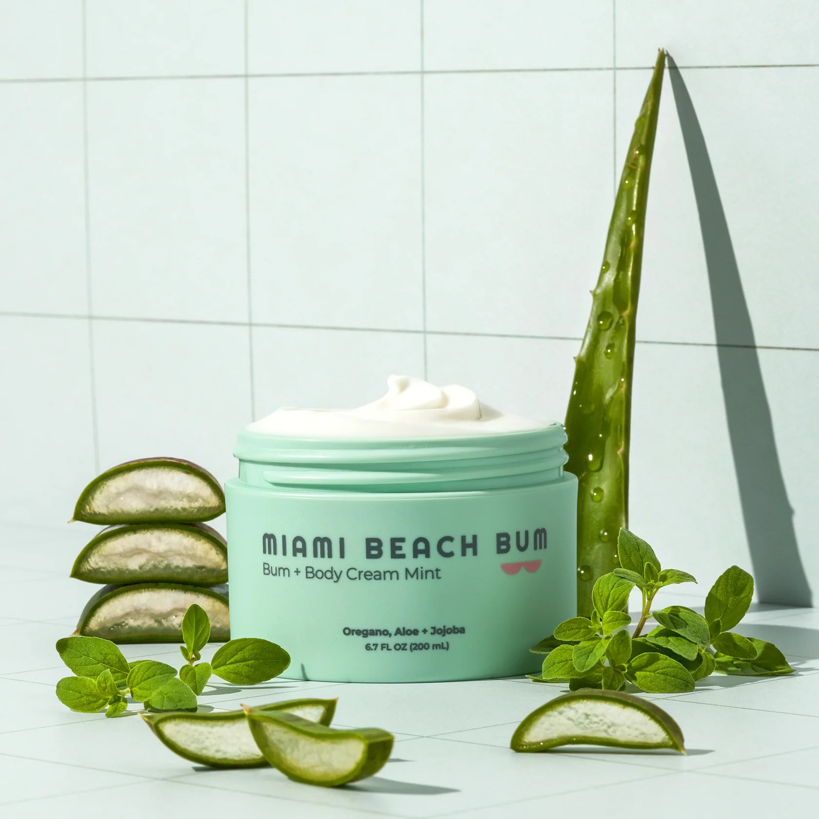 Bum & Body Cream - Soothing Mint Moisturizer for Dry Skin - Perfect for Post-Workout Recovery & Daily Hydration