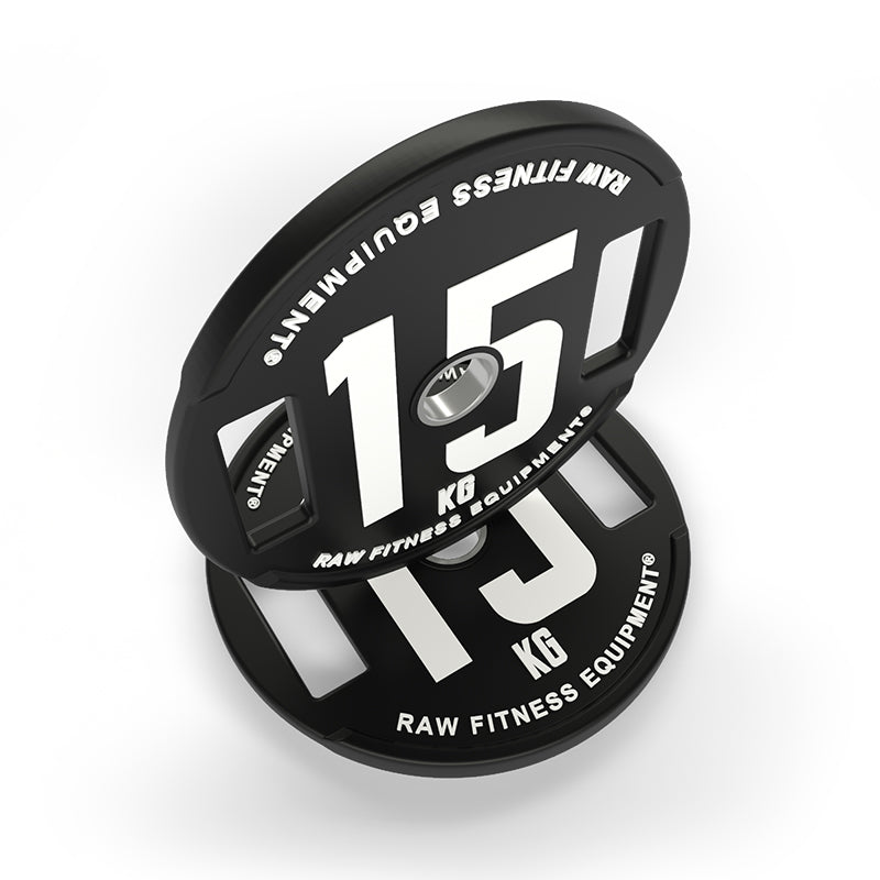 15KG Pair Weight Plates for Strength Training - Durable Cast Iron Gym Plates for Home & Commercial Use