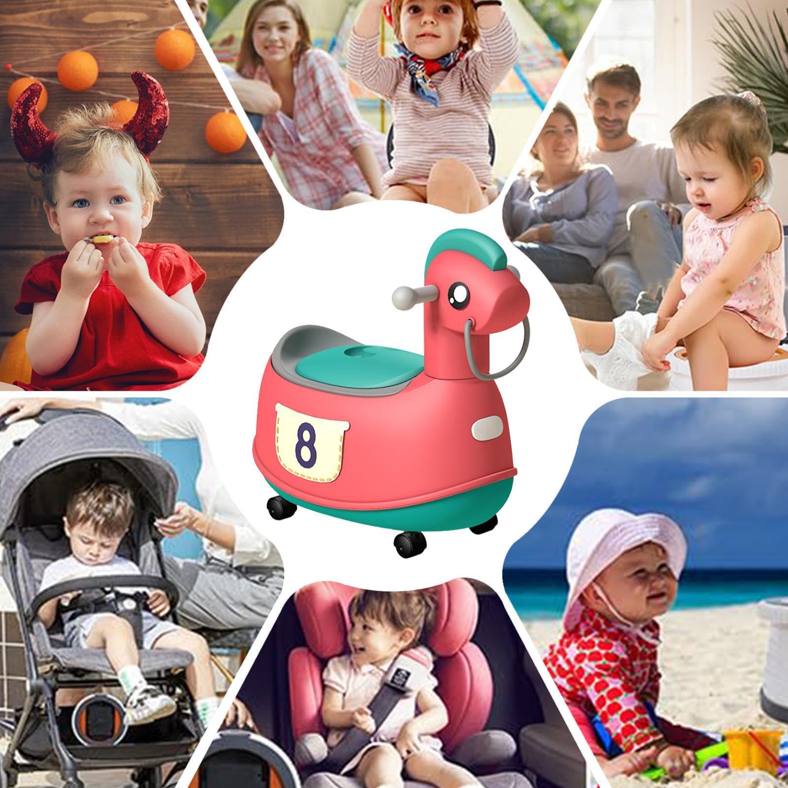 **Portable Toddler Potty Seat - Slip-Resistant Travel Potty Chair for Boys & Girls - Kids Toilet Training Seat for Home, Travel & Outdoor Use**