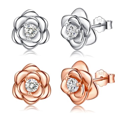 2pcs - Silver+Rose Gold