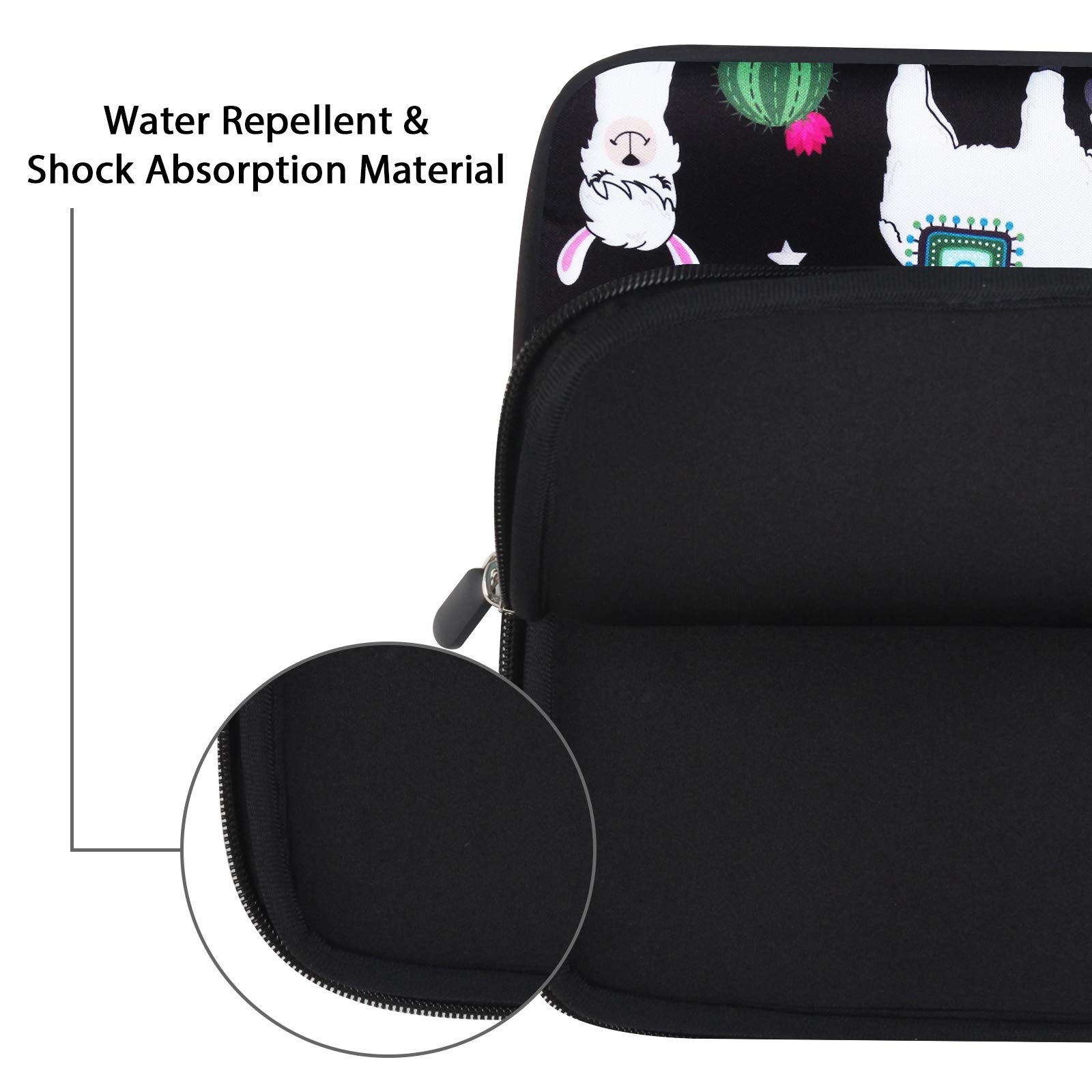 Violet Mist 11.6-12 Inch Laptop Sleeve Case - Neoprene Waterproof Protective Bag with Handle for Notebook, Tablet, and Travel - Ideal for Work, School, and Daily Commute