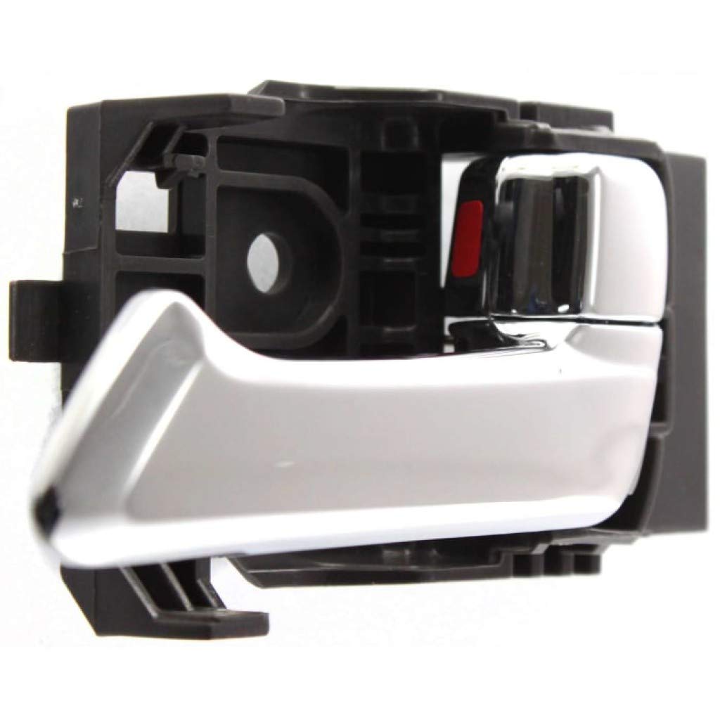 2006 Isuzu i-350 Front or Rear Passenger Side Interior Door Handle with Lock Button - Chrome Trim (GM1353170, 25802015) | Replacement Part for Car Door Repair & Maintenance