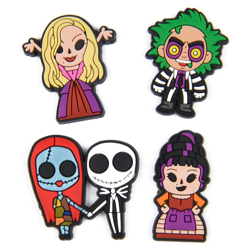 Horror Movie Halloween Shoe Charms - PVC Shoe Decorations for Kids, Girls, Boys & Adults - Perfect for Halloween Parties, Cosplay & Shoe Customization