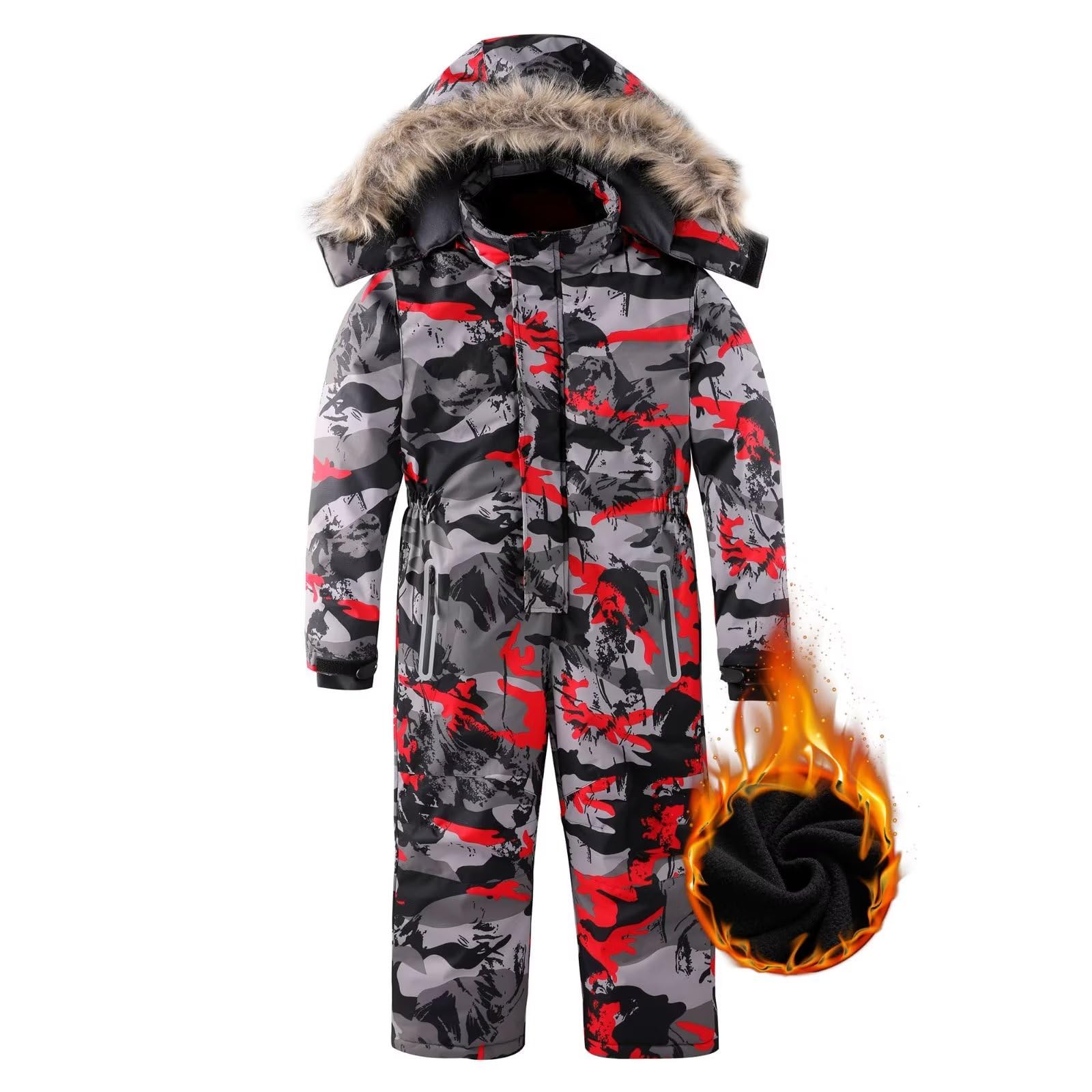 OHSNMAKSL Kids Snowsuits for Boys & Girls - Waterproof Ski Suits, Winter Jackets & Jumpsuits for Snowboarding & Outdoor Activities | Perfect for Skiing, Sledding & Cold Weather Play