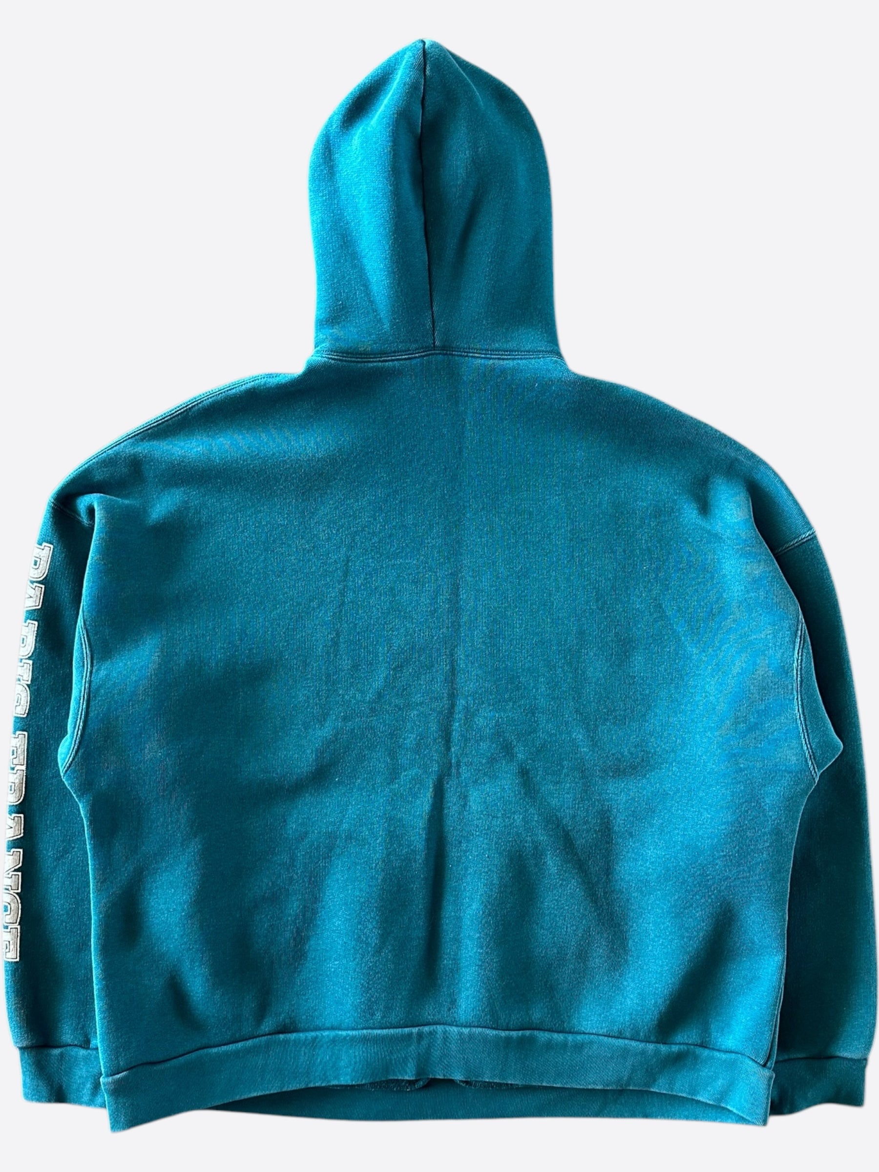Balenciaga Blue & White Maison Logo Hoodie - Men's & Women's Luxury Streetwear Pullover for Casual Wear & Fashion Outfits