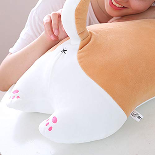 **Shiba Inu Plush Pillow - Soft Corgi Stuffed Animal Toy, Cute Dog Doll for Valentine's Day, Christmas & Birthday Gifts - Brown Smiling Eyes (13.5 Inch) - Perfect for Bed, Sofa & Chair Decor**